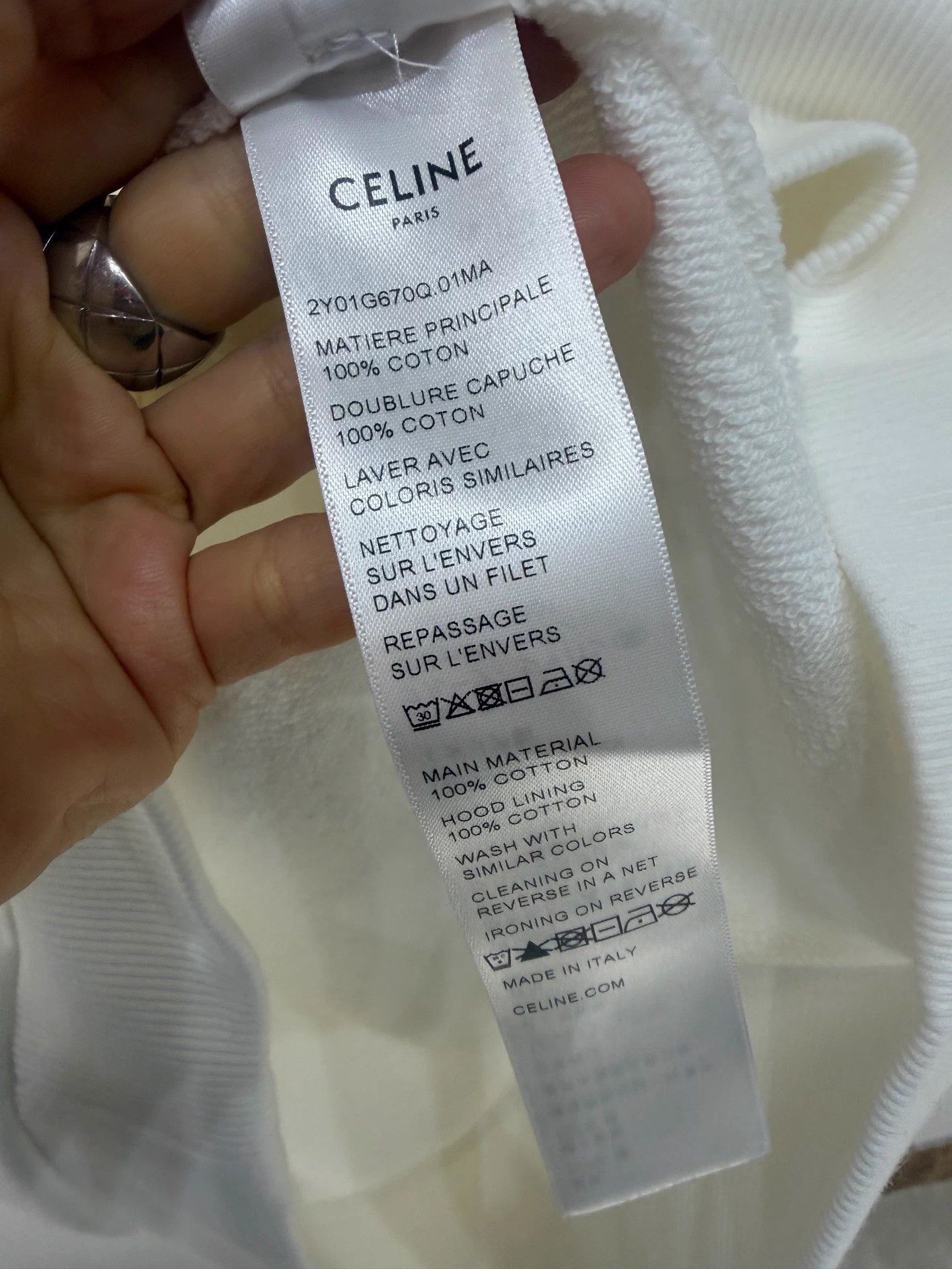 Celine Celine Embroidered Logo Sweatshirt M Size M / US 6-8 / IT 42-44 - 5 Thumbnail