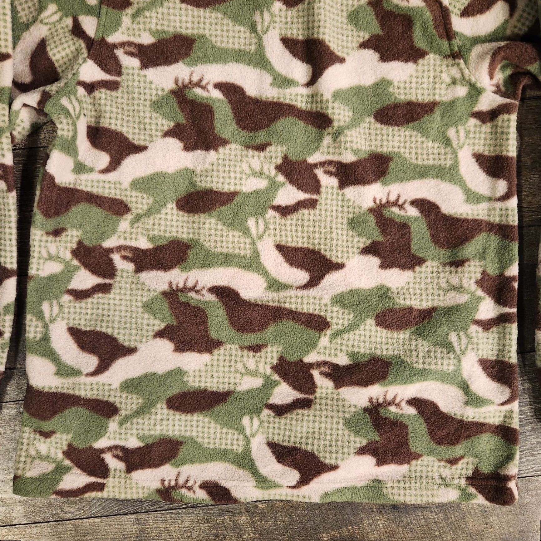 Vintage Cabela's Full Zip Fleece Jacket Sweatshirt Womens Large Camo Deer Elk Outdoors Jacket Size L / US 10 / IT 46 - 6 Thumbnail