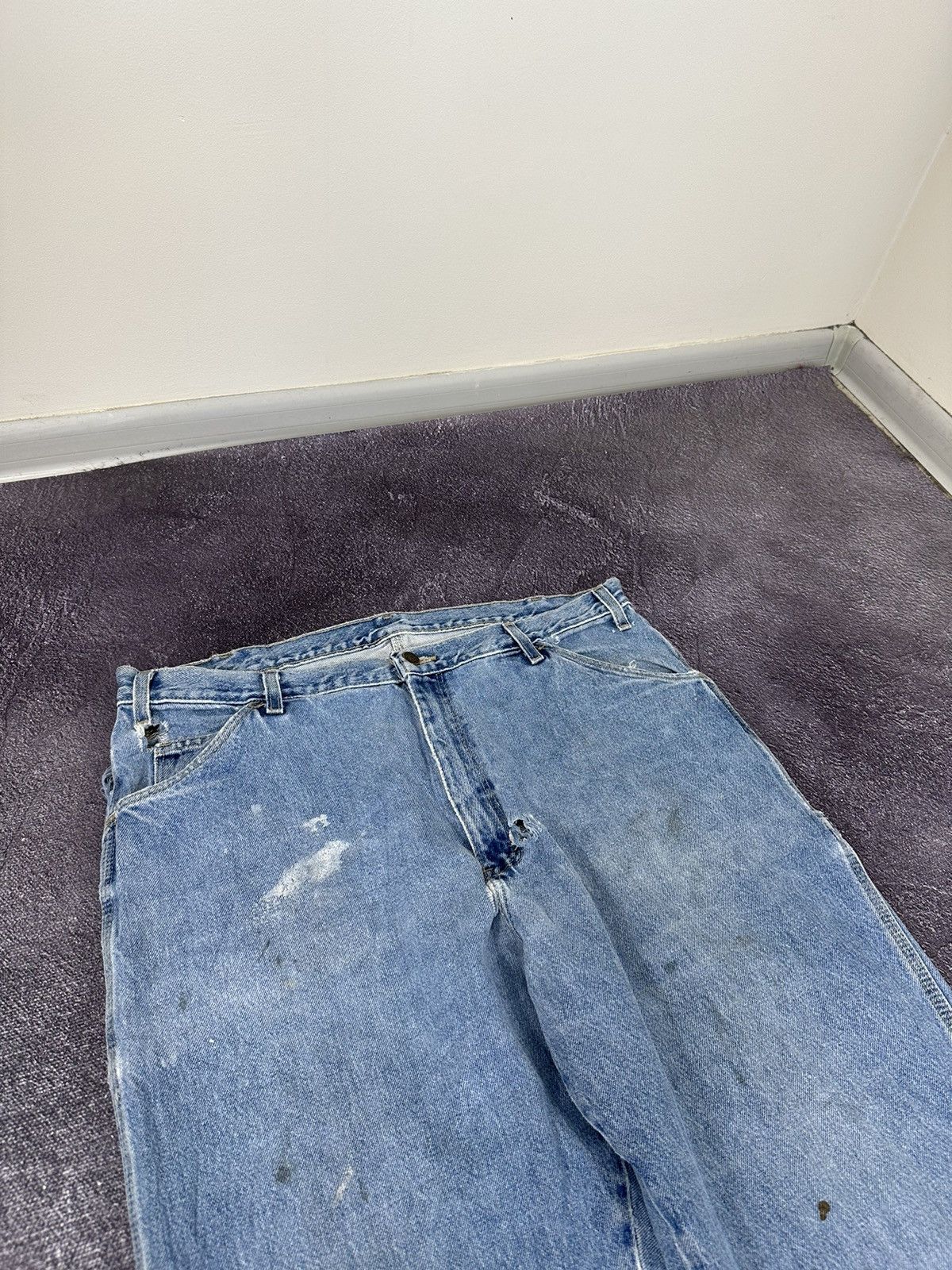 Dickies Vintage Dickies Light Blue Carpenter USA Opium Work Pants Size US 38 / EU 54 - 13 Thumbnail