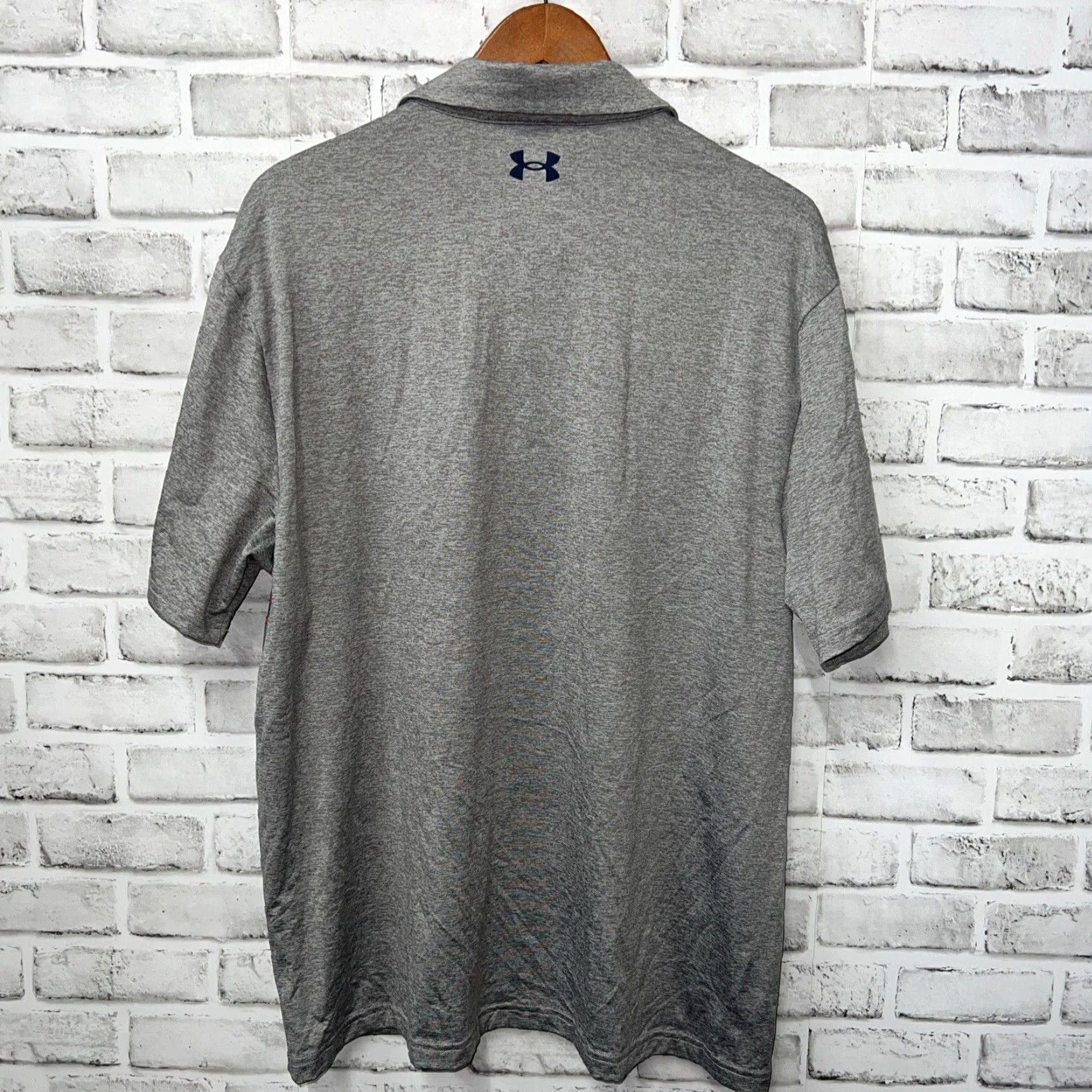 Under Armour VINTAGE Under Armour Polo Shirt Men XL Gray Striped Casual Sportswear Size US XL / EU 56 / 4 - 4 Thumbnail