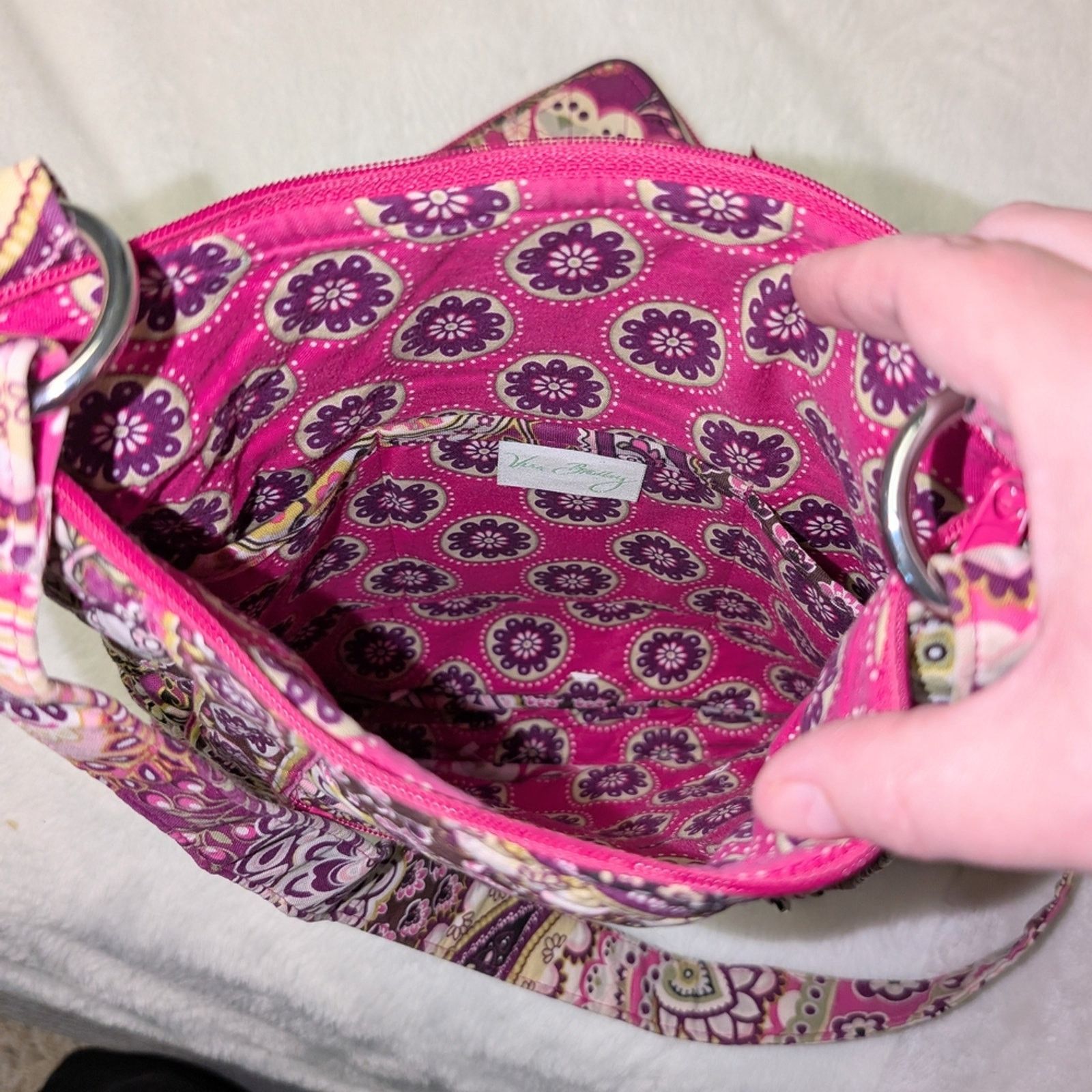 Vera Bradley Vera Bradley Pink and Purple Crossbody Bag and Wallet Size ONE SIZE - 3 Thumbnail