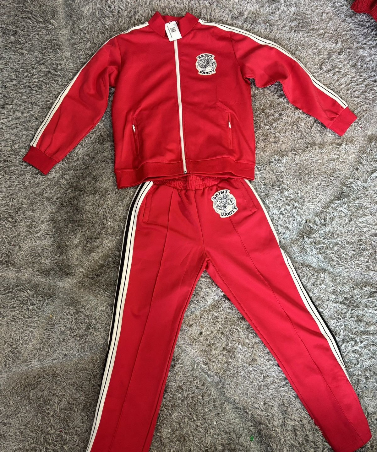 Saint Vanity Saint vanity red nylon track set Jacket + pants Large Size US L / EU 52-54 / 3 - 1 Thumbnail