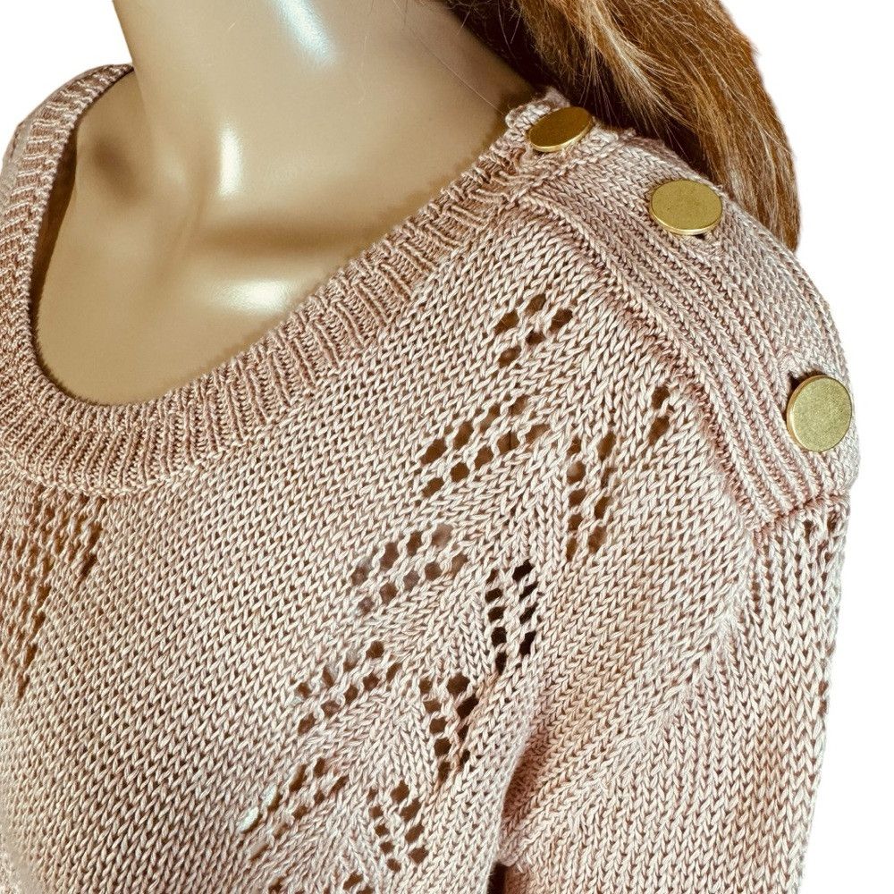 Other Wrap London Linen Knit Sweater Size 12 Size XL / US 12-14 / IT 48-50 - 3 Thumbnail