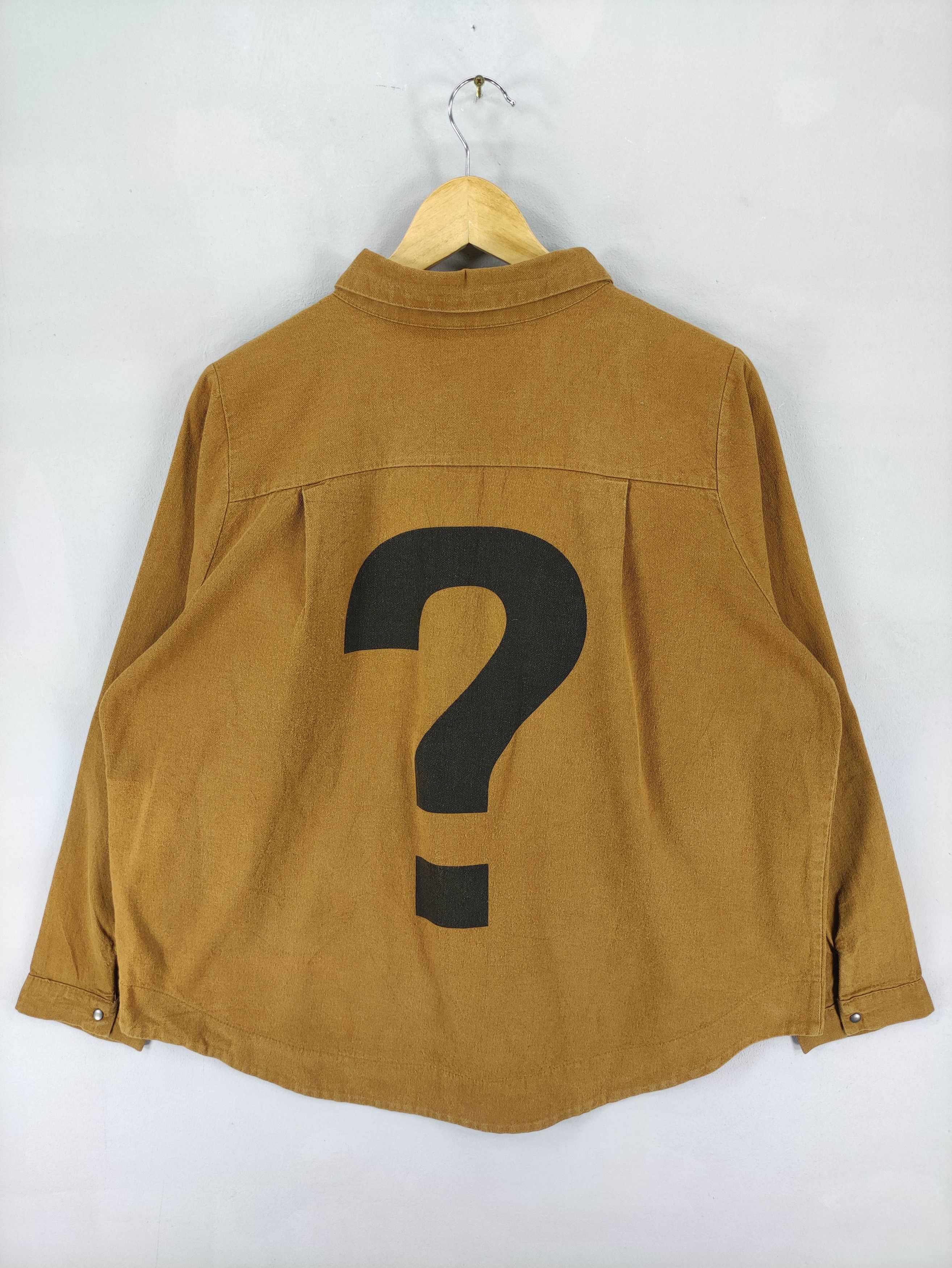 Japanese Brand Vintage Jacket Zipper With Big Logo Question By Unbranded Size L / US 10 / IT 46 - 1 Thumbnail