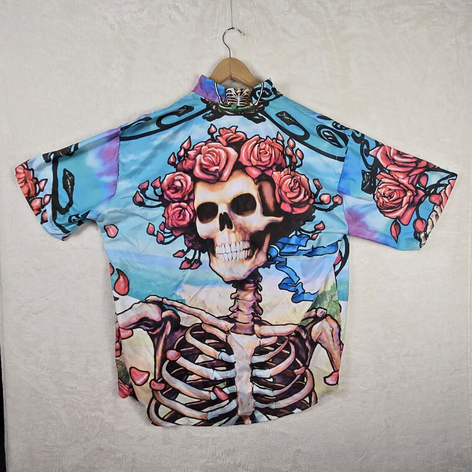 Grateful Dead Grateful Dead Hawaiian Button Up Shirt Size XXL AOP Skeleton Size US XXL / EU 58 / 5 - 6 Thumbnail