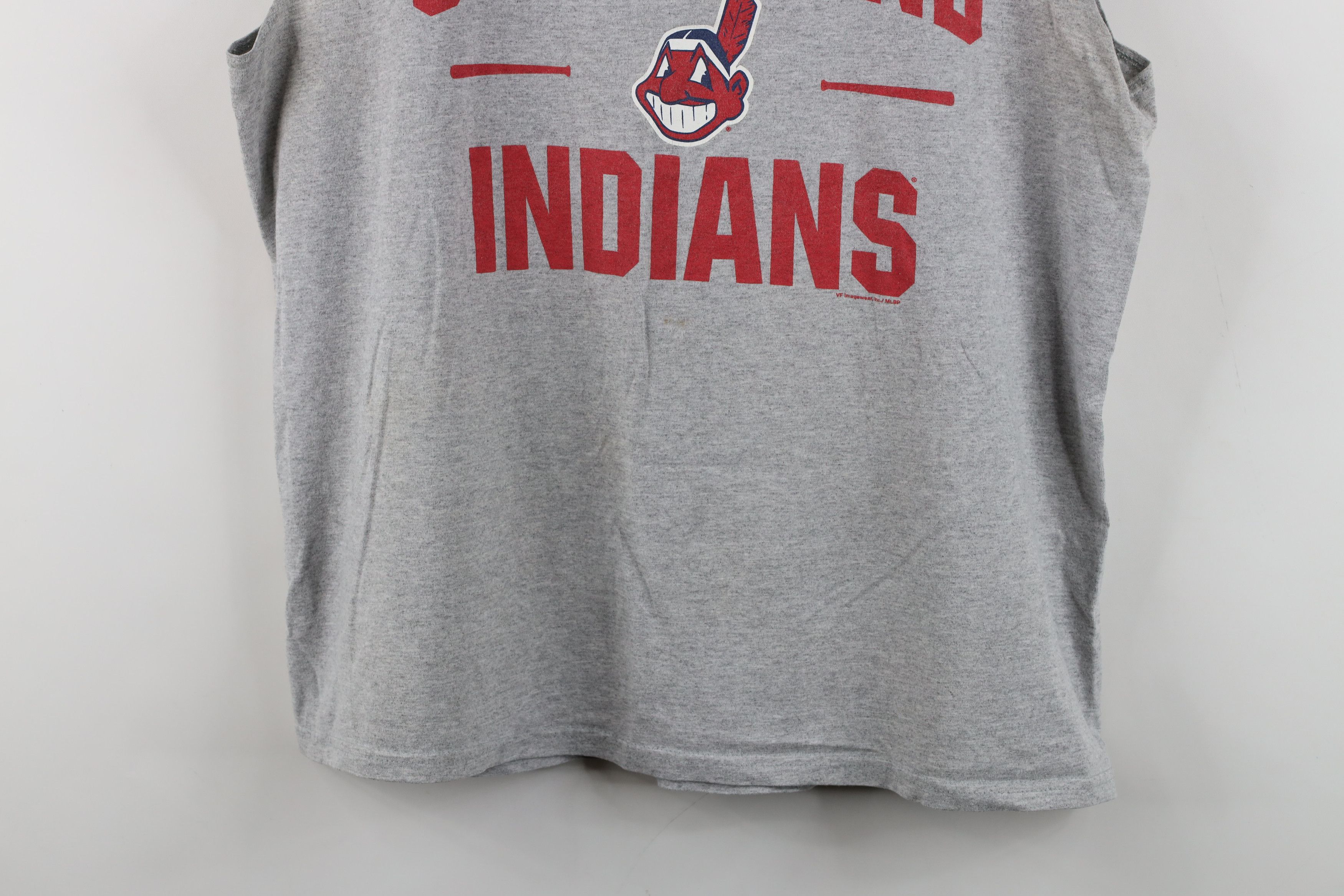 Vintage Vintage Y2K Indians Baseball Sleeveless Muscle T-Shirt Size US XL / EU 56 / 4 - 3 Thumbnail