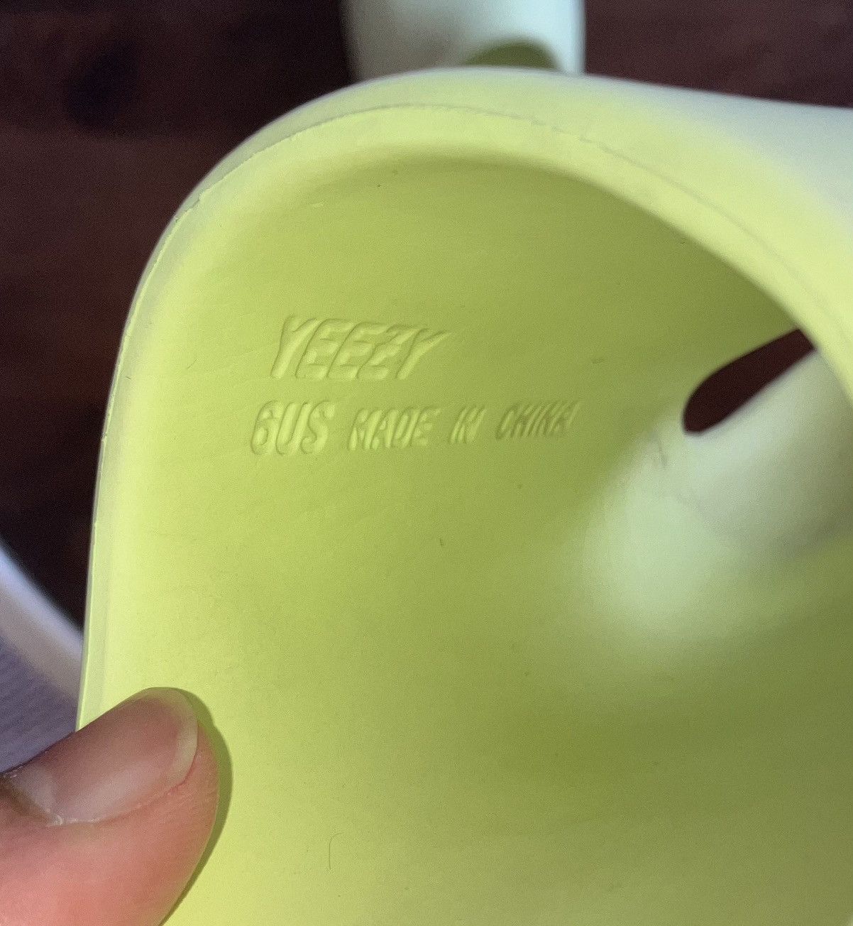Yeezy Adidas Yeezy Slide 'Glow Green' Size 6 Men’s 7 Women’s Size US 6 / EU 39 - 5 Thumbnail