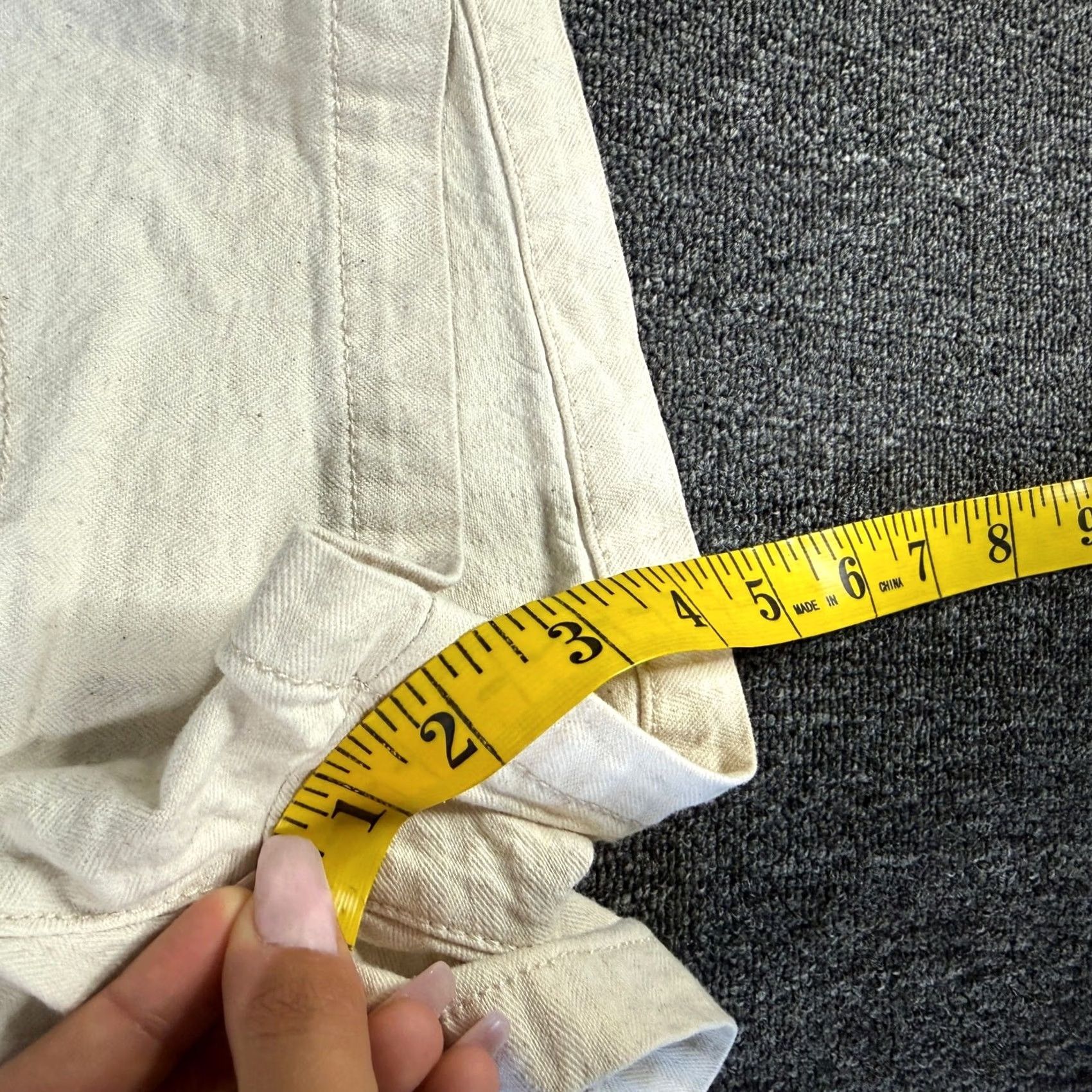 Madewell VINTAGE Madewell White Camp Shorts Cotton Womens XS High-Waisted Pocket Size 26" / US 2 / IT 38 - 4 Thumbnail