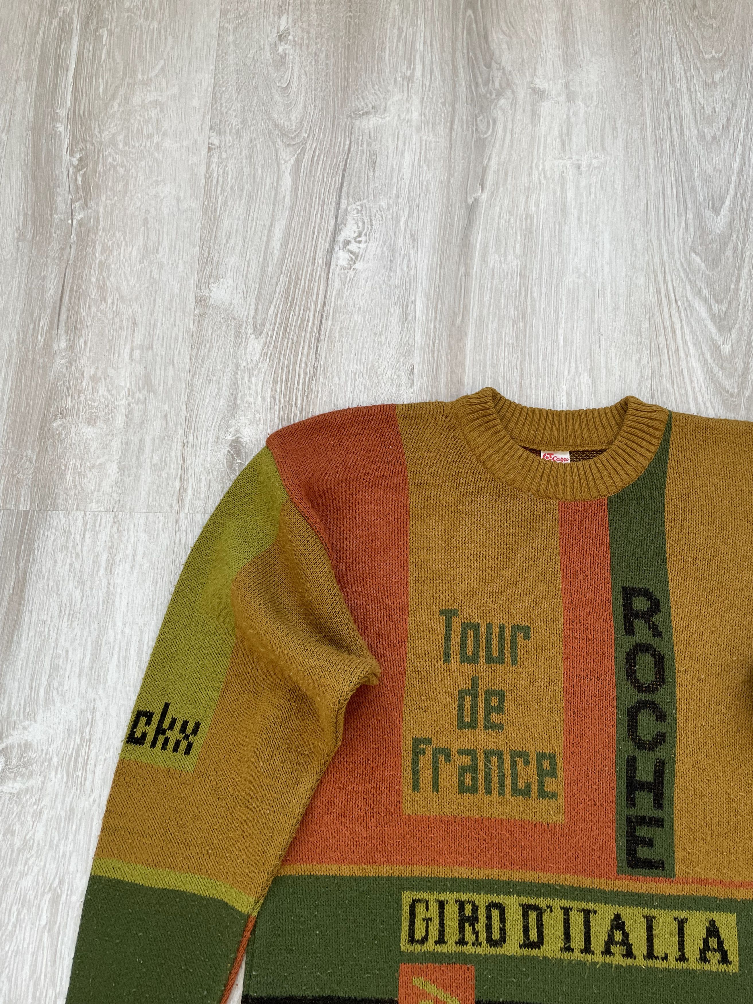 Vintage Rare 80s Coppi giro d'italia Roche Tour de France sweater Size US S / EU 44-46 / 1 - 2 Thumbnail