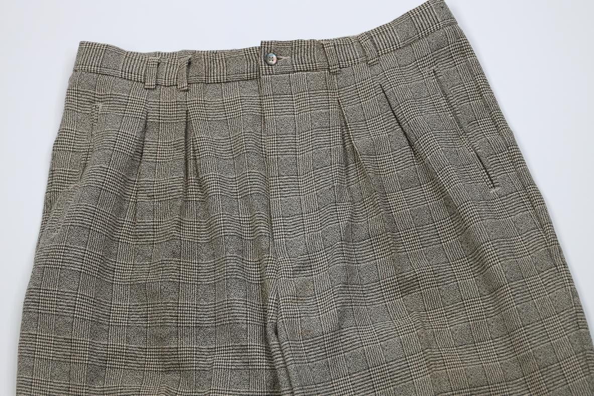 Vintage Vintage 90s Hollywood Regency High Waist Wide Leg Pants Size US 38 / EU 54 - 2 Thumbnail
