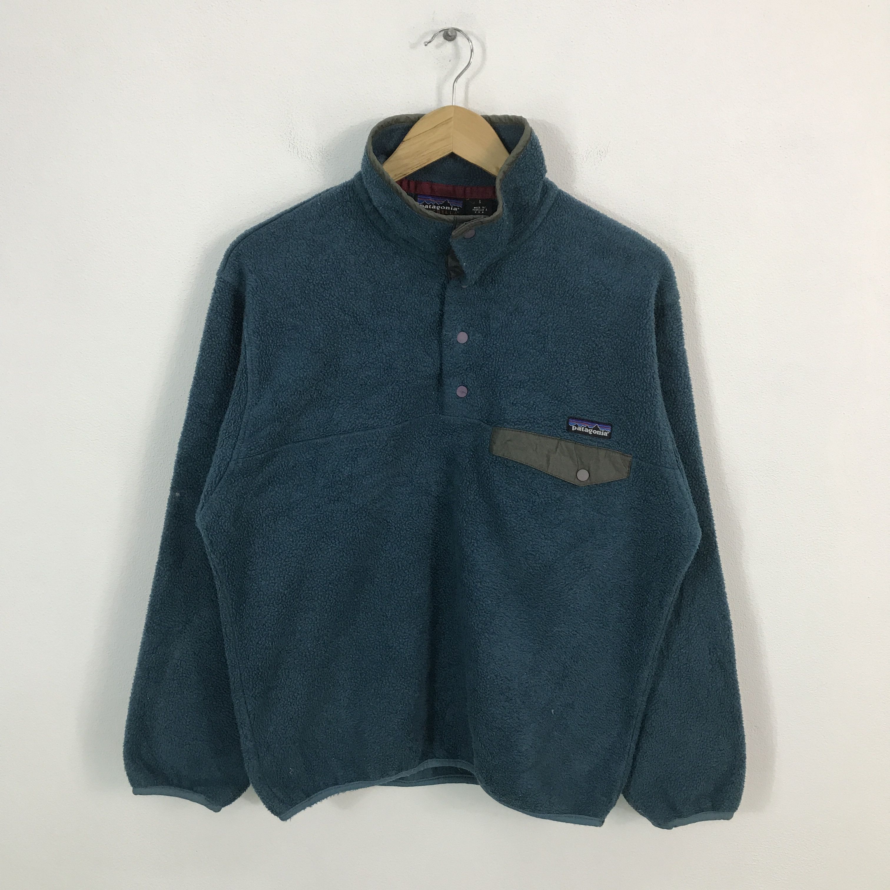 Patagonia × Vintage patagonia snap button fleece jacket Size US S / EU 44-46 / 1 - 1 Thumbnail