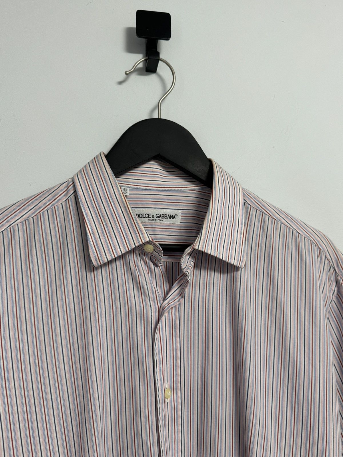 Dolce & Gabbana Dolce&Gabbana Button Up Shirt Luxury Size 16 1/2 42 Size US XL / EU 56 / 4 - 2 Thumbnail