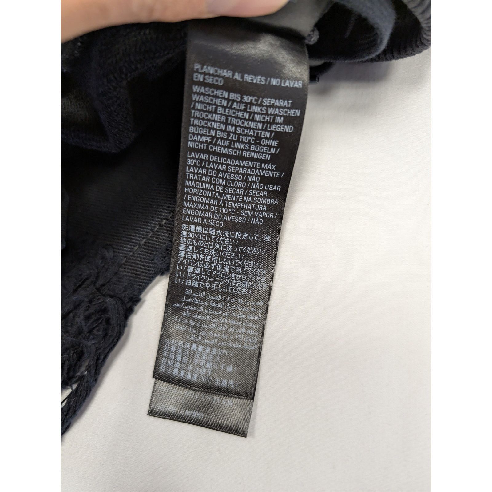 Balenciaga o1rshd1 Soft Black Left Hand Denim Patched Sweatpants Black Size US 32 / EU 48 - 18 Thumbnail