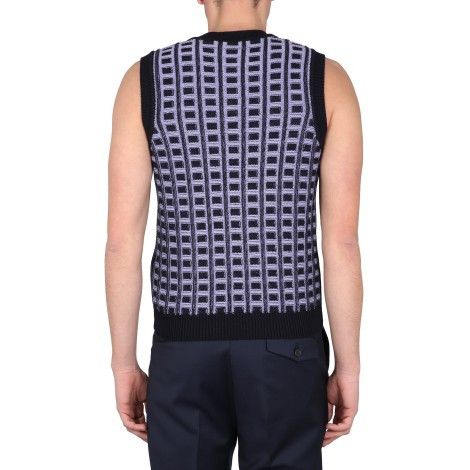 Marni o1srvl11e0624 Sweater Vest in Multicolor Size US S / EU 44-46 / 1 - 5 Thumbnail