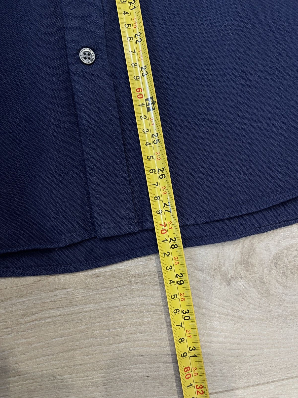 Lyle & Scott Lyle & Scott Navy Cotton Pique Button-Down Shirt – Size S Size US S / EU 44-46 / 1 - 10 Thumbnail