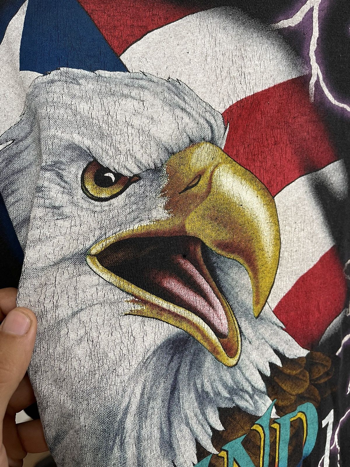 Vintage American Eagles Thunder Vintage USA T-Shirt Tee 90s Size US L / EU 52-54 / 3 - 14 Thumbnail