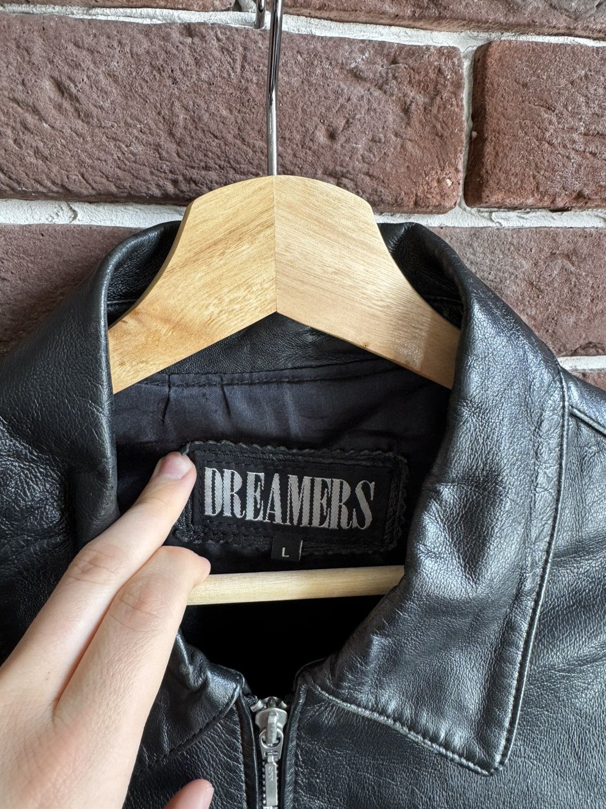 Leather Vintage Genuine Real Leather Jacket High Quality Rock Punk Size US L / EU 52-54 / 3 - 9 Thumbnail