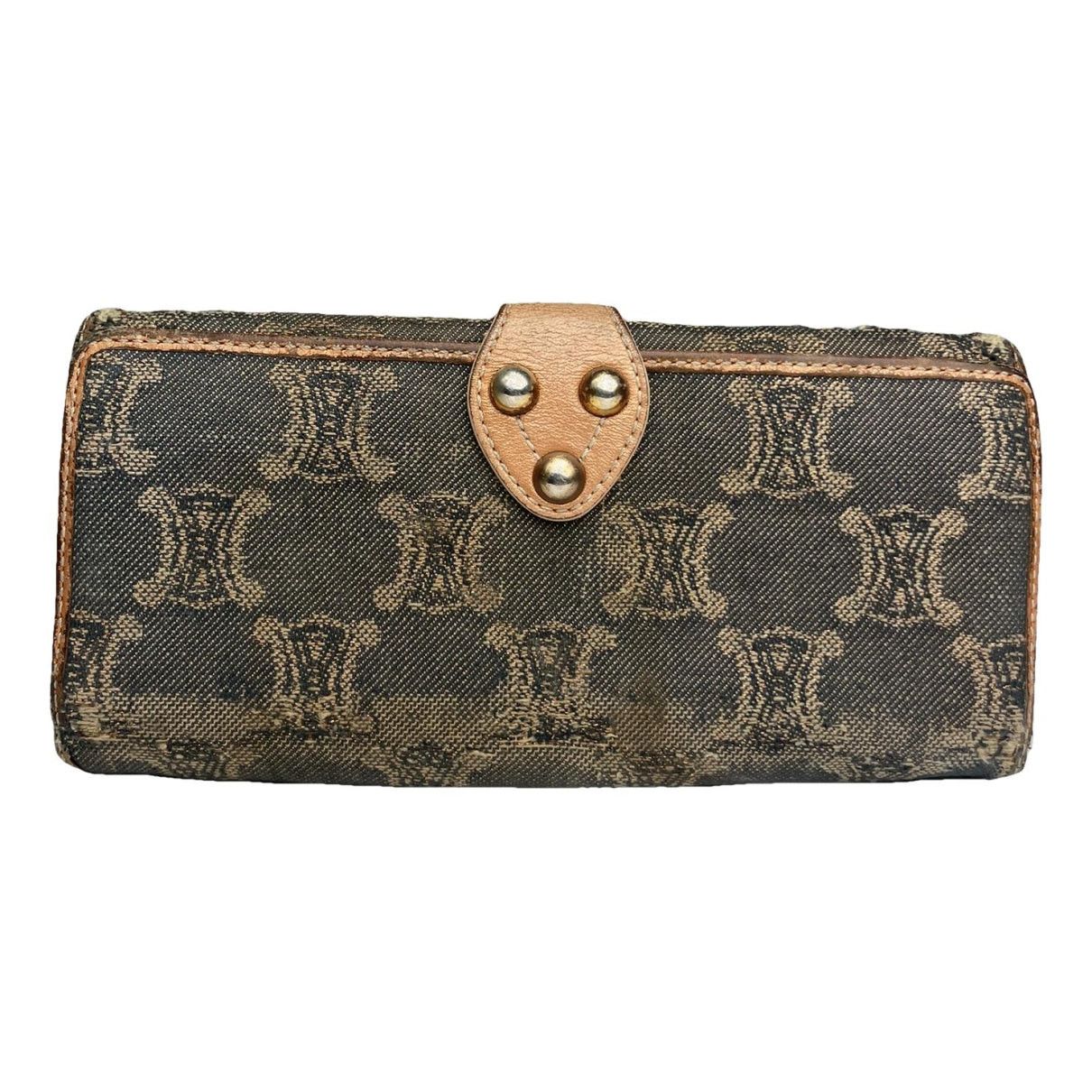Celine Triomphe Blue Denim - Jeans Wallet Size ONE SIZE - 1 Thumbnail