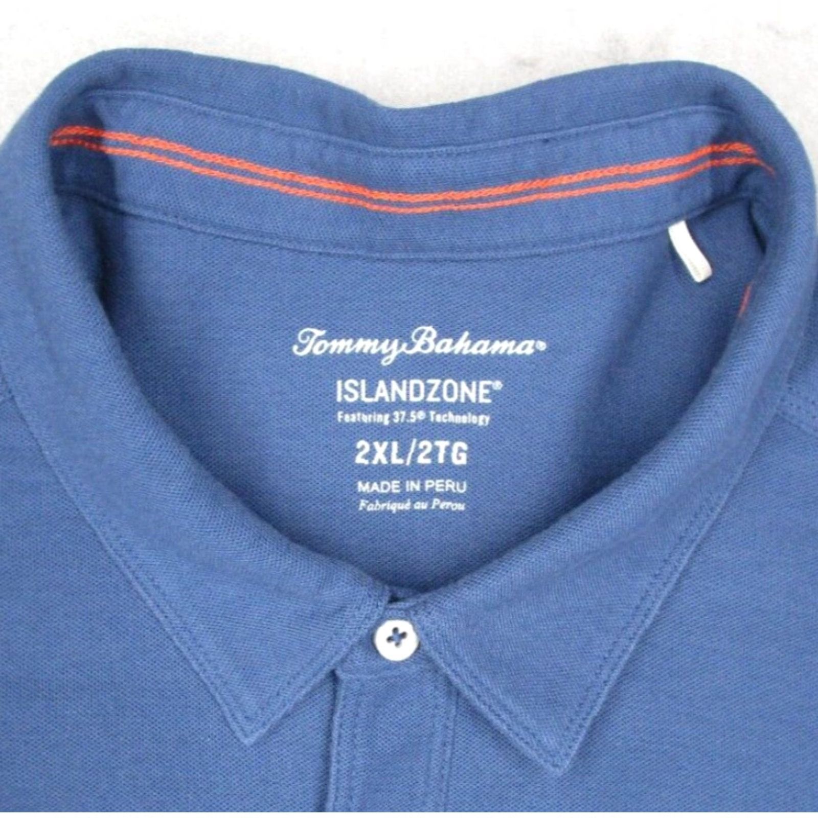 Tommy Bahama Tommy Bahama Shirt Mens 2XL XXL Blue Button Up Island Zone Pima Cotton Marlin Size US XXL / EU 58 / 5 - 3 Thumbnail