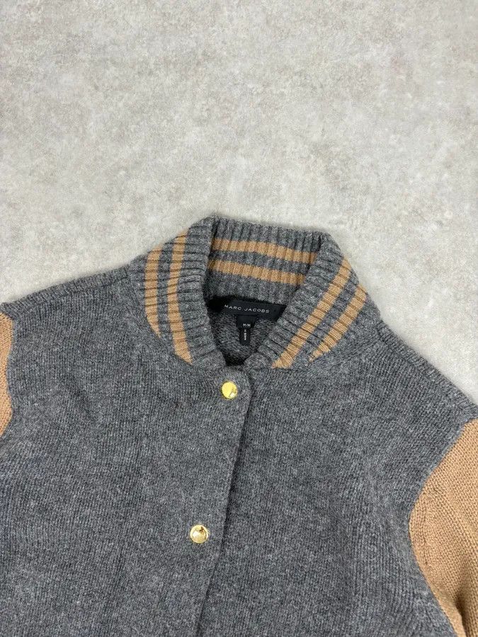 Marc Jacobs Marc Jacobs Grey Wool Contrast Sleeves Teddy Jacket Size US M / EU 48-50 / 2 - 5 Thumbnail