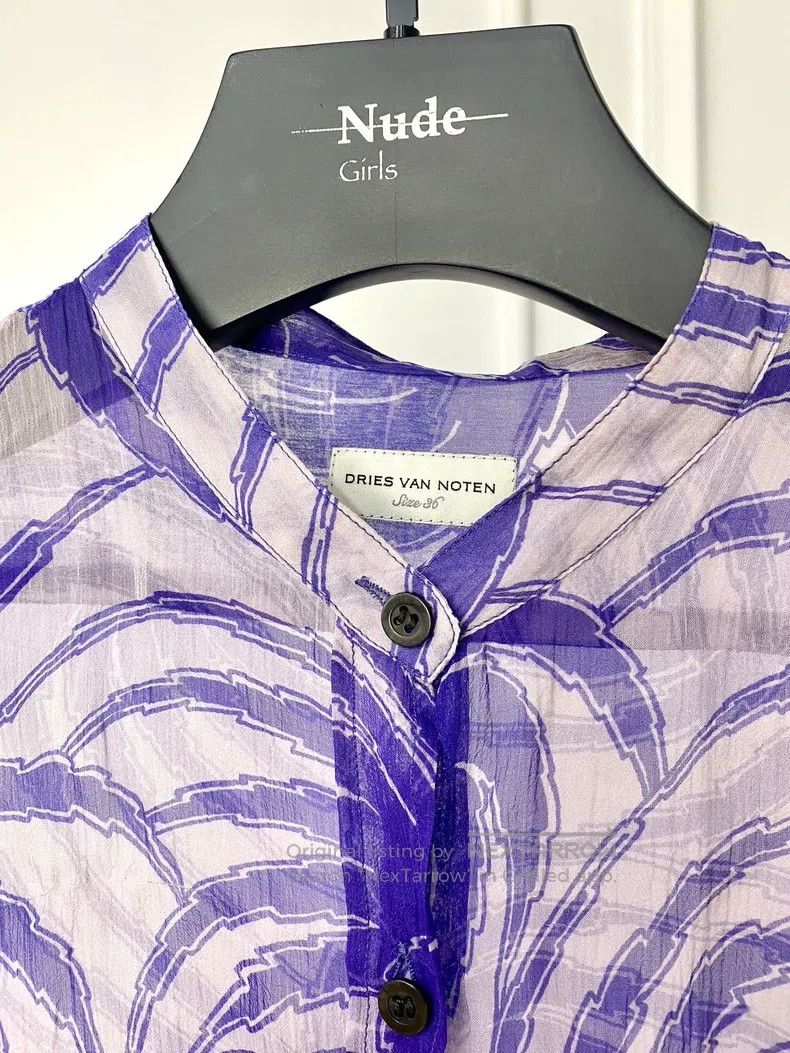 Dries Van Noten Dries Van Noten size:36 Silk Shirt Size S / US 4 / IT 40 - 2 Thumbnail