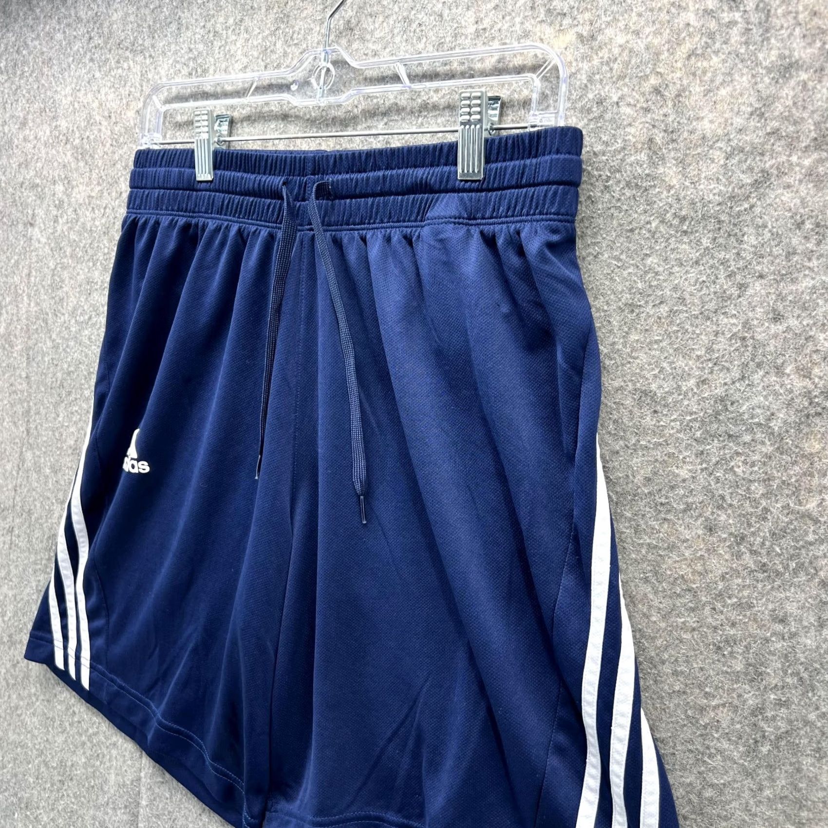 Adidas Adidas Shorts Men Medium Blue Athletic Trefoil Basketball Gym 3 Stripes Ultimate Size US 31 - 3 Thumbnail