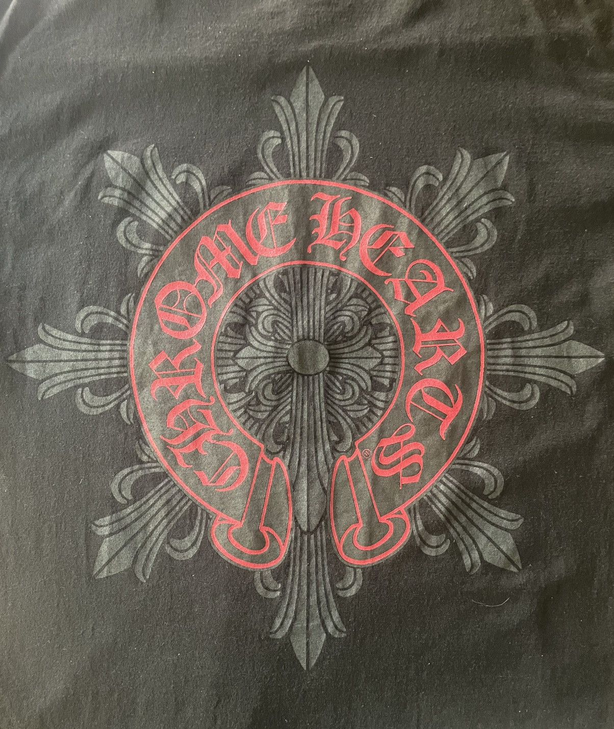 Chrome Hearts Chrome Hearts Red Horseshoe Floral Cross Long Sleeve Size US M / EU 48-50 / 2 - 3 Thumbnail