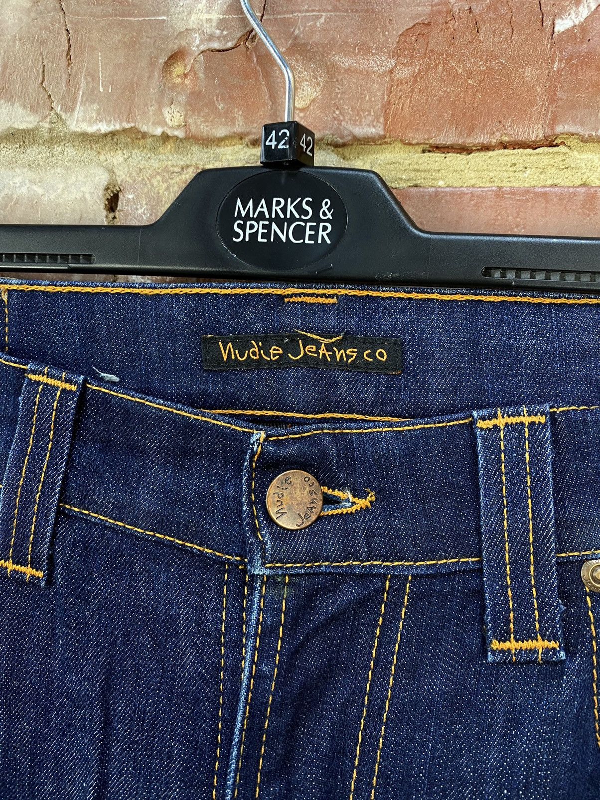 Nudie Jeans Nudie Thin Finn Organic Custom Jeans Size US 33 - 7 Thumbnail