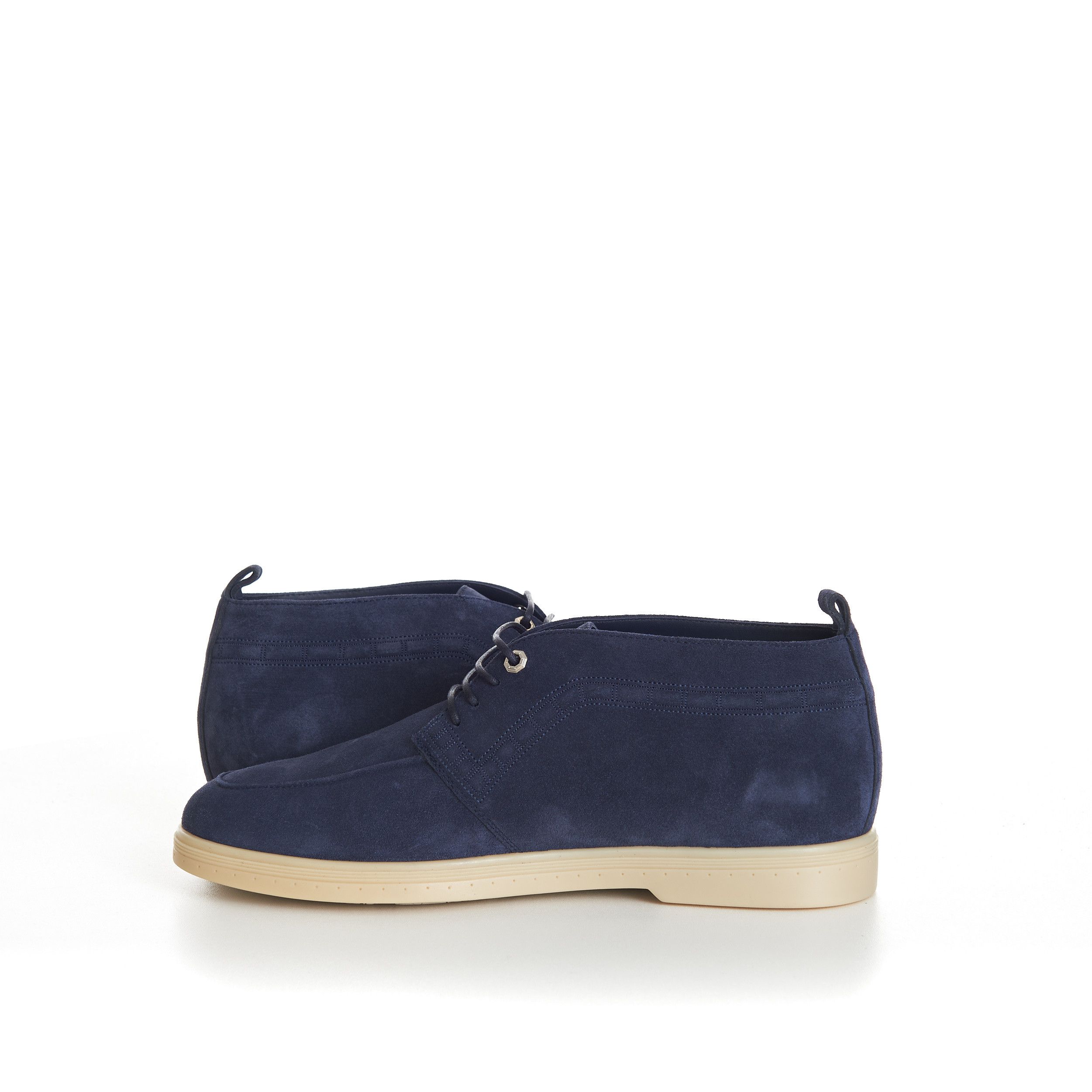 Stefano Ricci Blue Suede Lace Up Chukka Boots With Rubber Soles Size US 8.5 / EU 41-42 - 9 Thumbnail