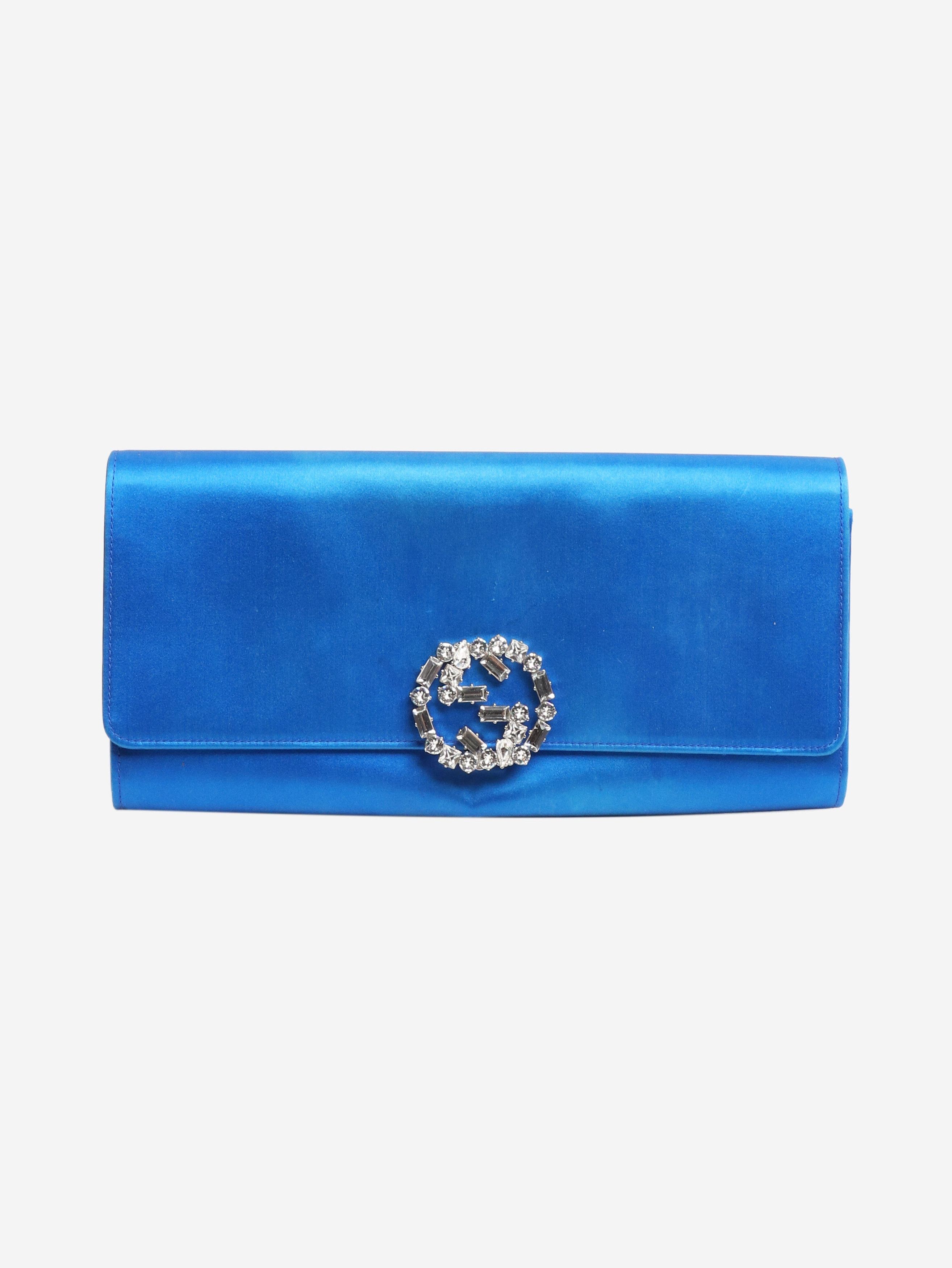 Gucci Blue GG crystal broadway clutch Size ONE SIZE - 1 Thumbnail