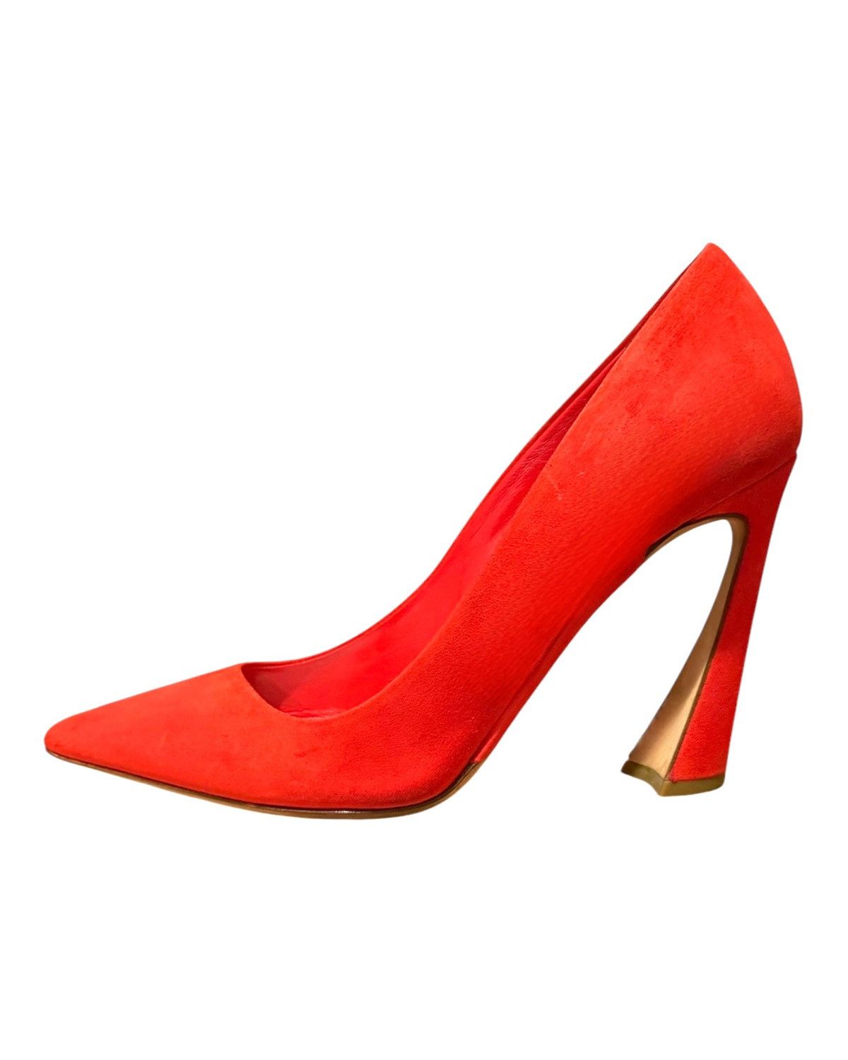Dior Poppy Red Suede Pumps Size 39