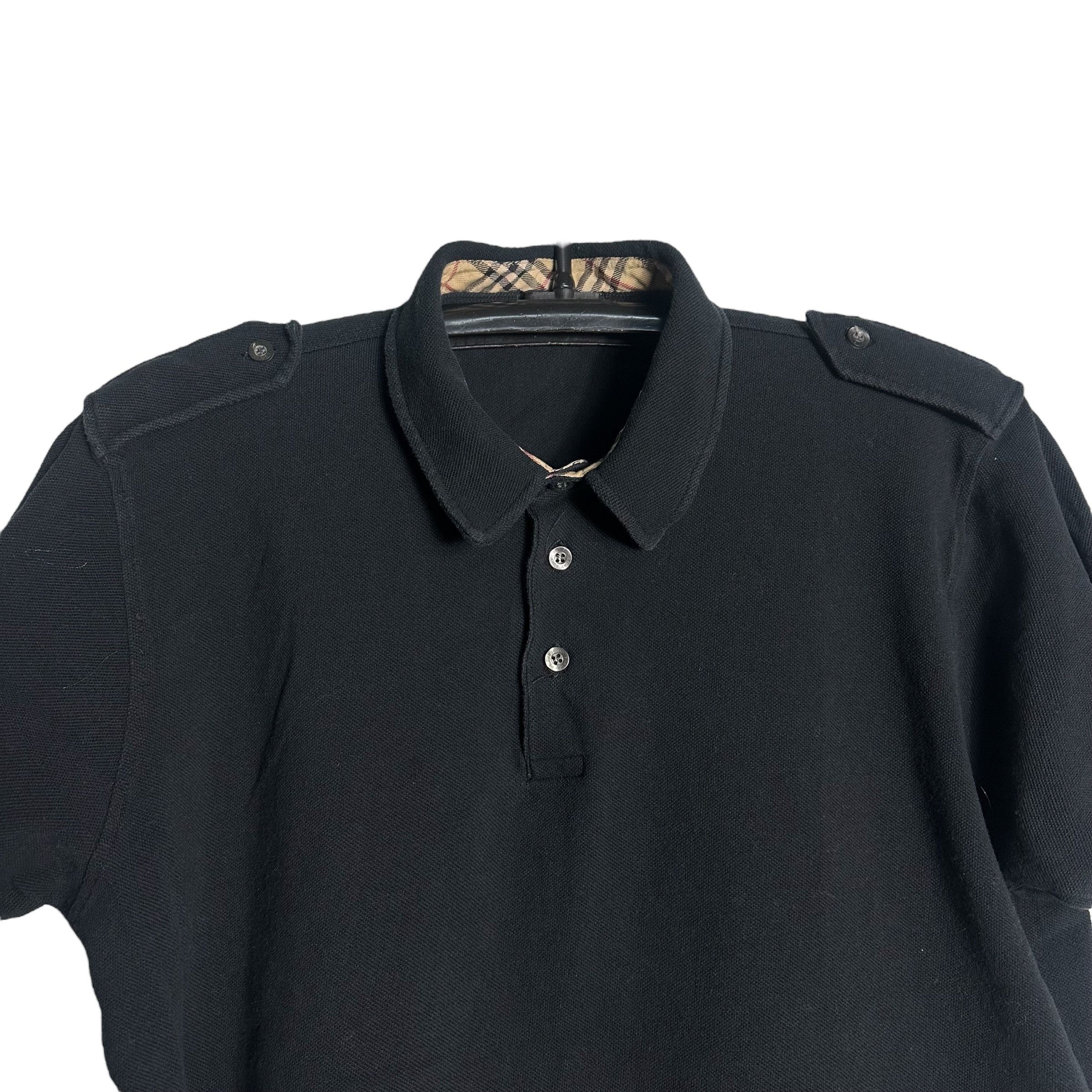 Burberry 🔥RARE🔥Vintage Burberry London Polo Shirt Made in England Size XL / US 12-14 / IT 48-50 - 2 Thumbnail