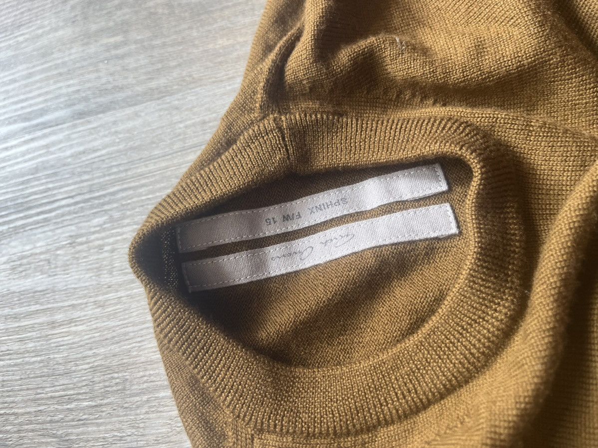 Rick Owens Rick Owens FW16 Brown Wool Knit Sweater — Cropped Waist Size S / US 4 / IT 40 - 4 Thumbnail