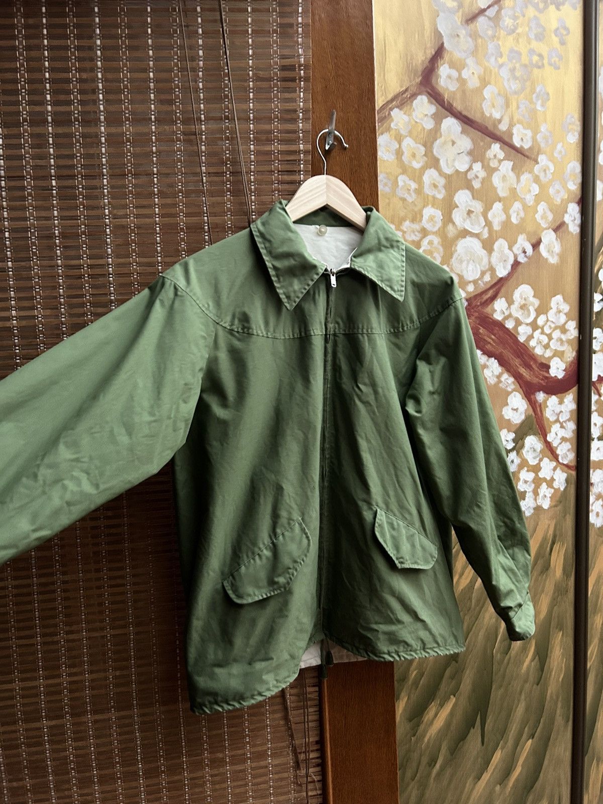 Vintage Vintage 60s Reversible Green/Ecru Golfing Jacket by Mendac Size US M / EU 48-50 / 2 - 3 Thumbnail