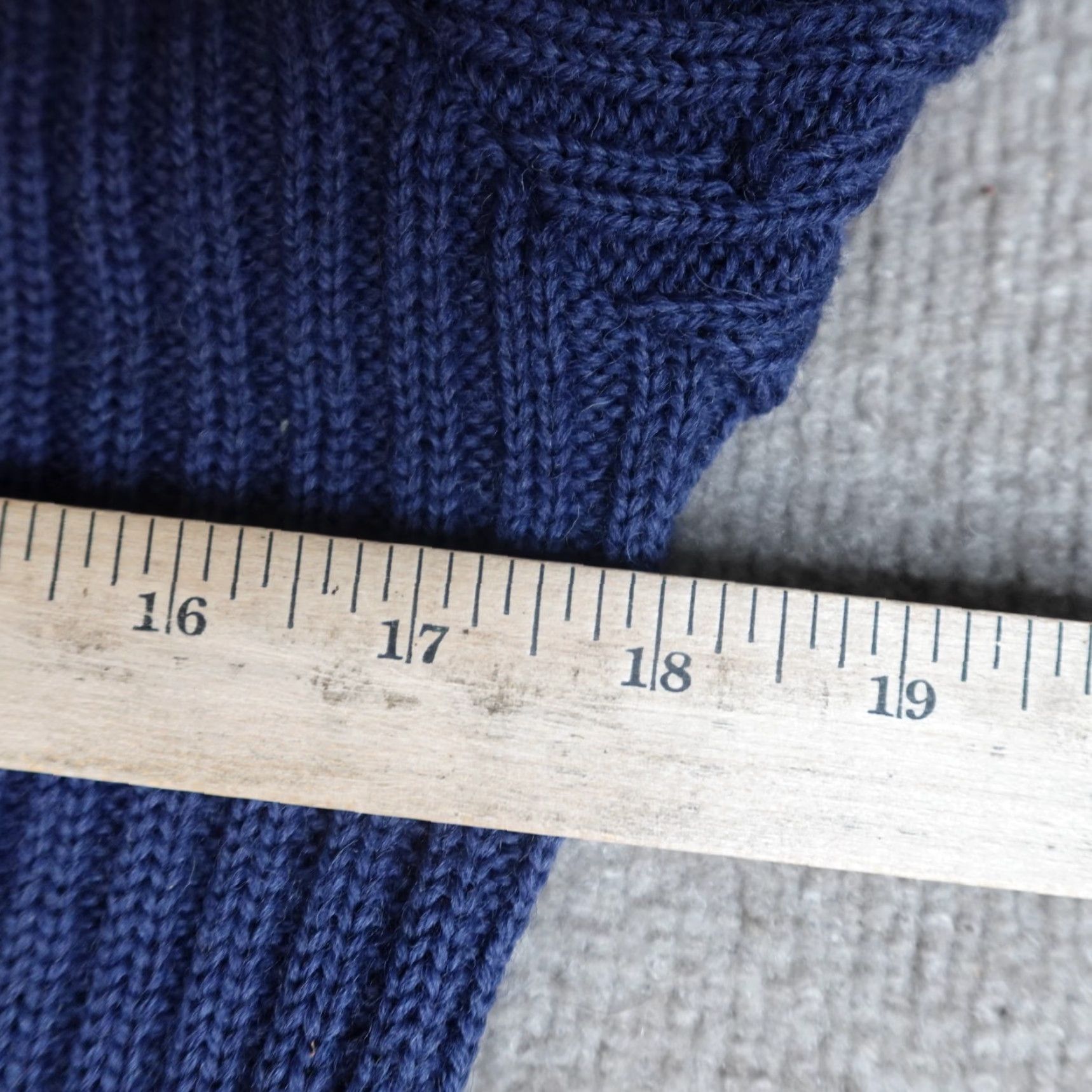 Commando Citadel Sweater Men V-Neck Wool Long Sleeve Blue Solid Medium Size US M / EU 48-50 / 2 - 7 Thumbnail