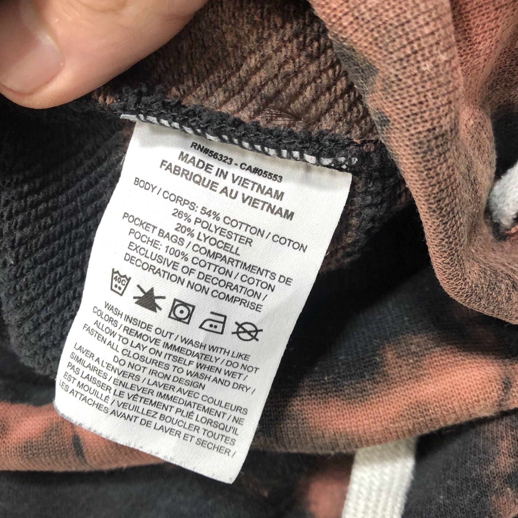 Nike VINTAGE Nike Sweatpants Black Mens M Tie Dye Drawstring 90s Athleisure College Logo Pockets+Straight Inseam 29in Casual Activewear — Mens Size US 31 - 6 Thumbnail