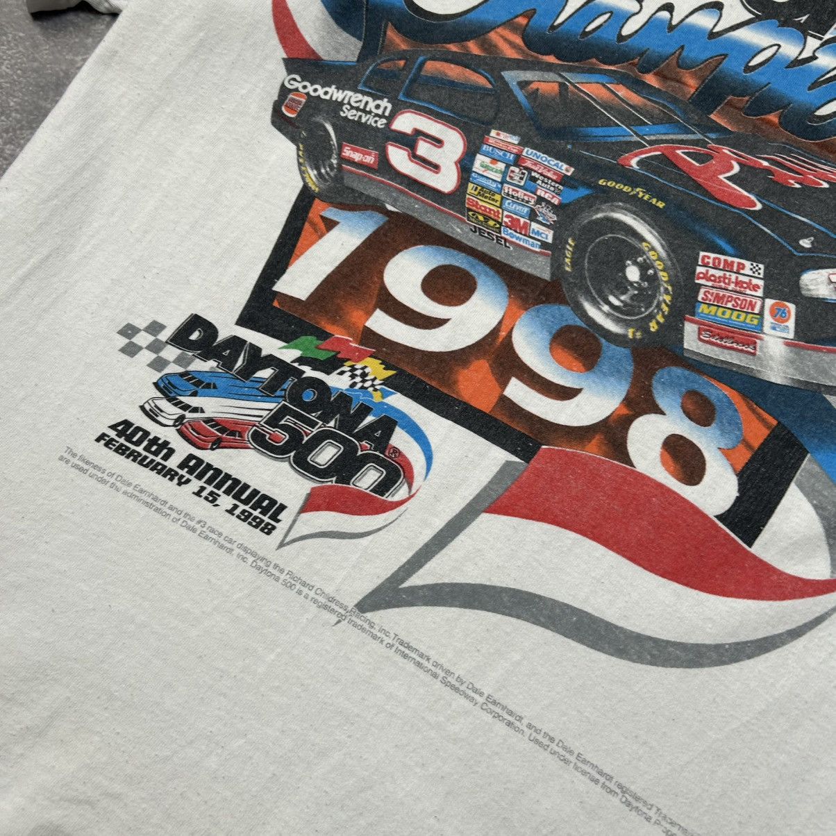 NASCAR Vintage Nascar Daytona 500 Racing 1998 Graphic tee Size US L / EU 52-54 / 3 - 4 Thumbnail