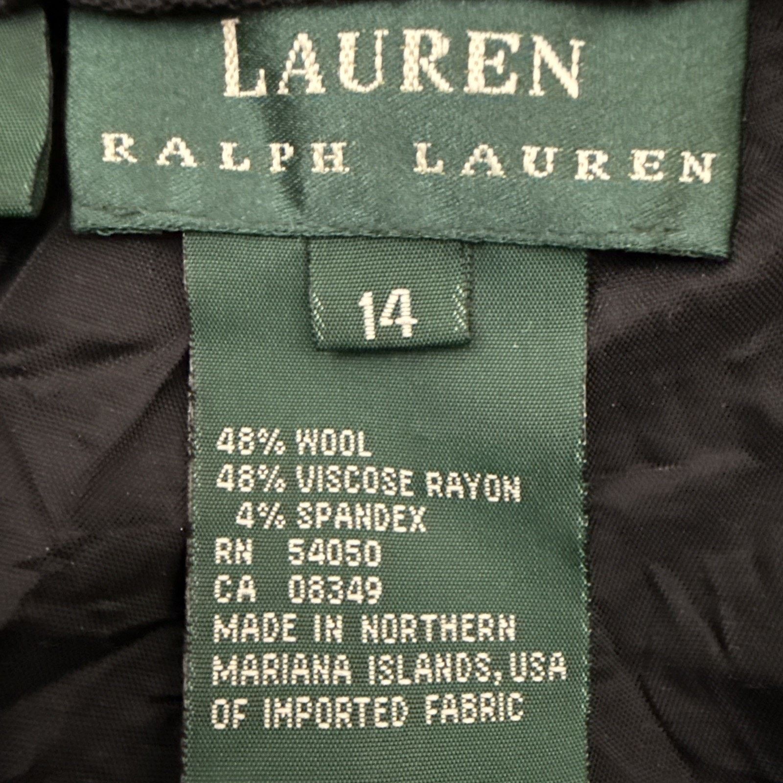 Lauren Ralph Lauren Lauren Ralph Lauren Pants Women Size 14 Office Wool Blend Size 35" - 7 Thumbnail