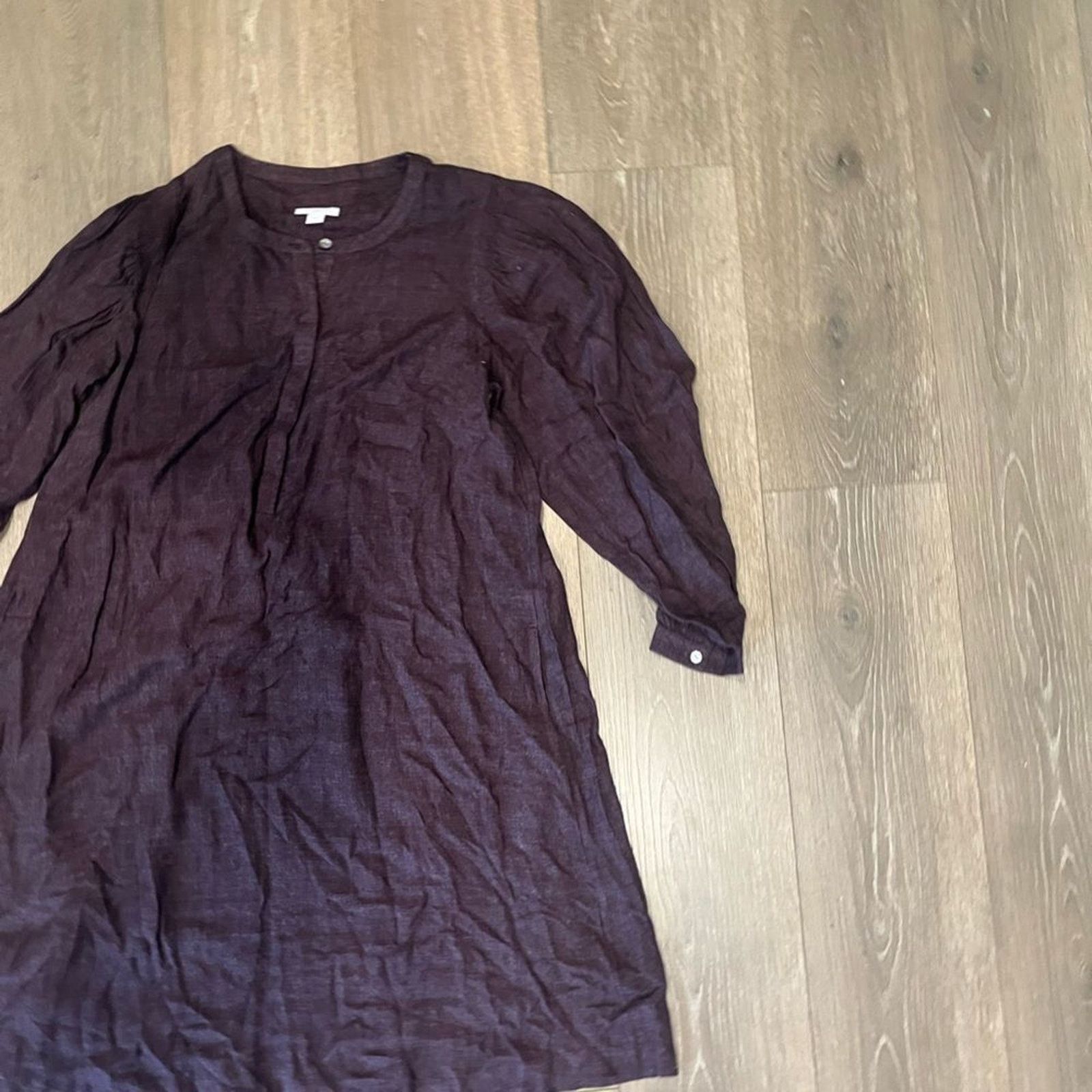 J. Jill J. Jill Plum Woven Knee Length Dress - Size S Size S / US 4 / IT 40 - 3 Thumbnail