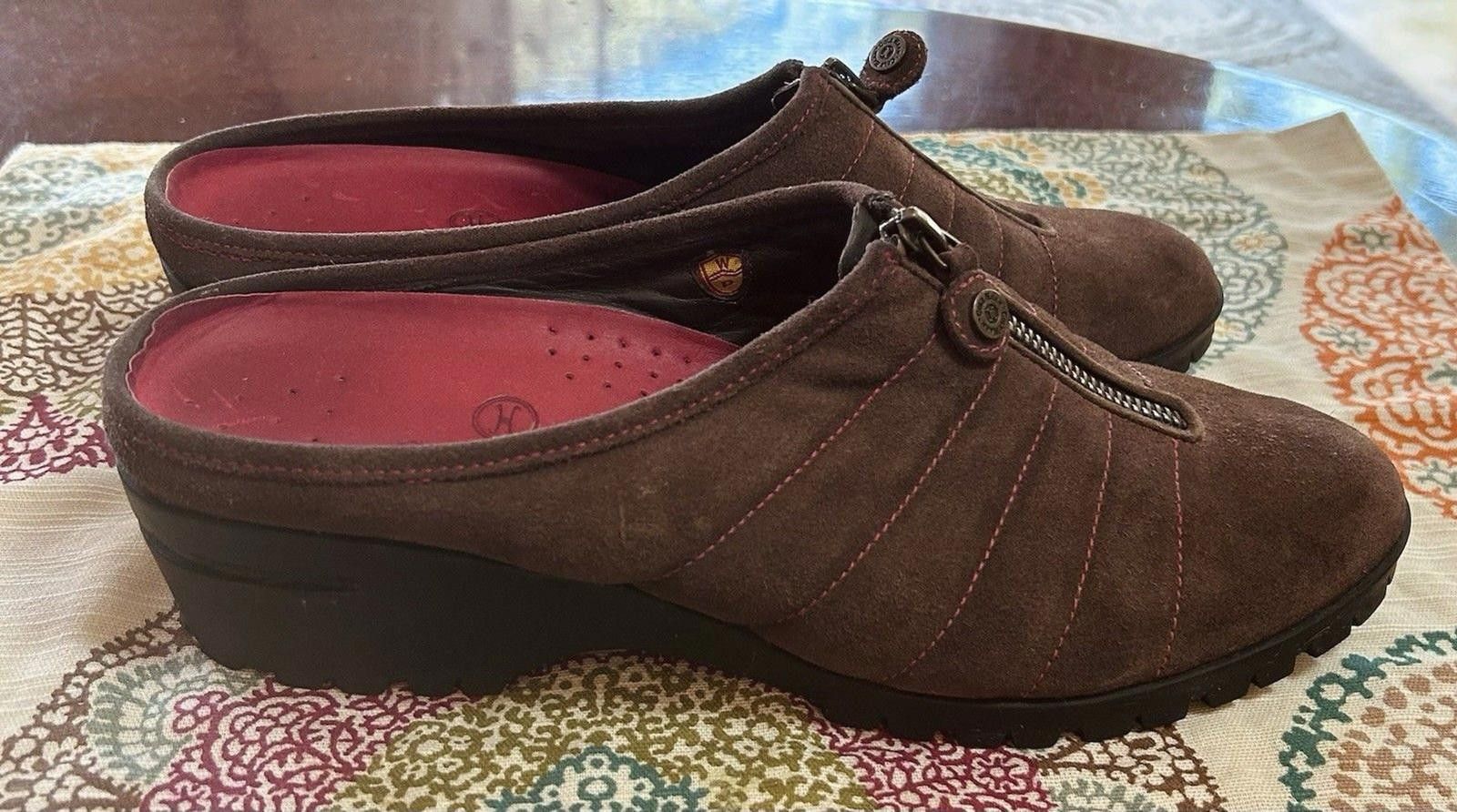 Cole Haan Cole Haan Air Suede Clogs Brown Comfort Zip Womens sz10 Size US 10 / IT 40 - 2 Thumbnail