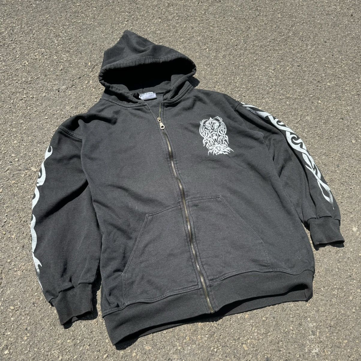 Vintage vintage hoodie 90s japanese zip rare designer motorhead Size US L / EU 52-54 / 3 - 2 Thumbnail