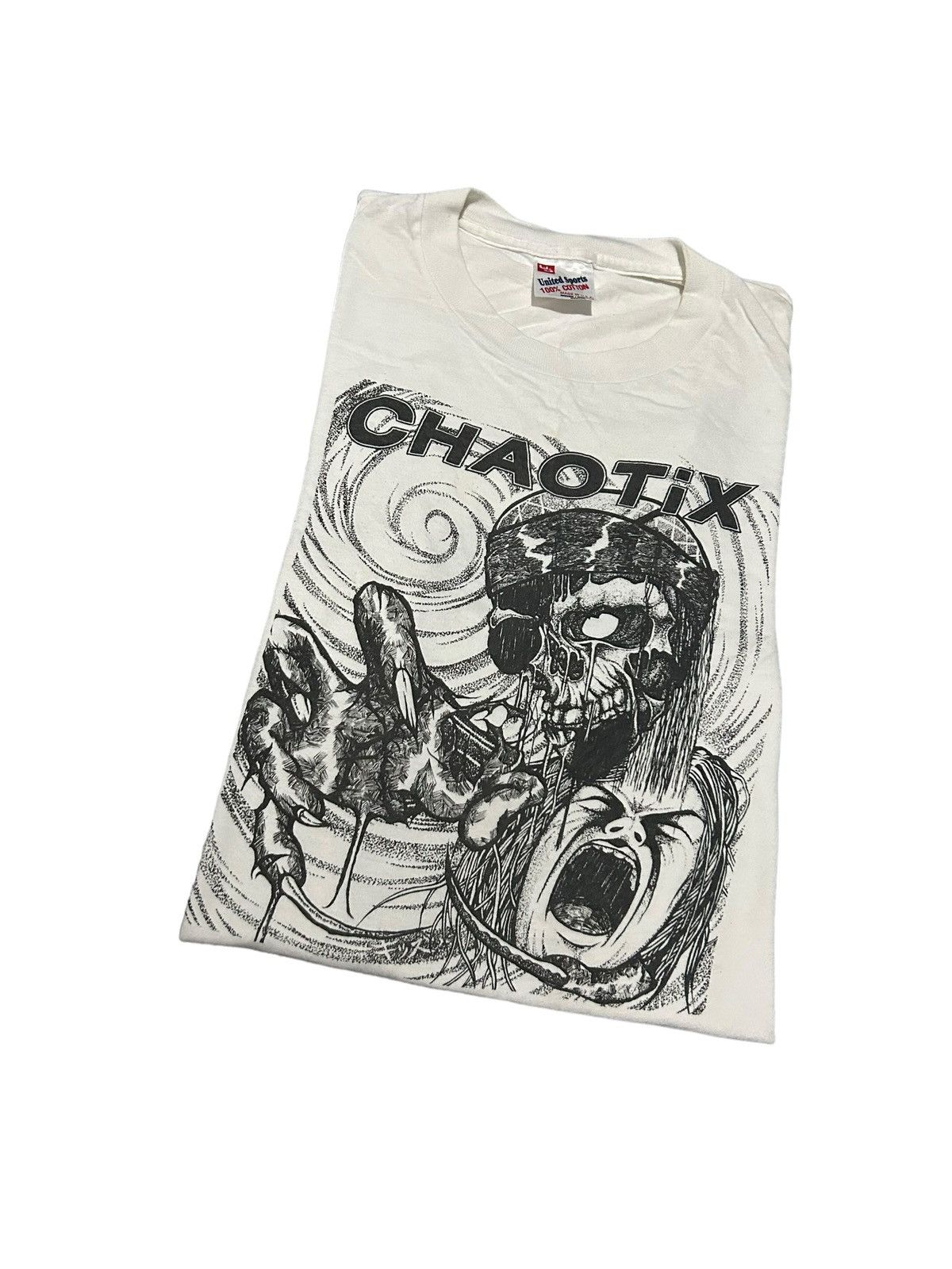 Vintage Vintage CHAOTiX Made In Usa Single stich ☠️ Size US M / EU 48-50 / 2 - 3 Thumbnail