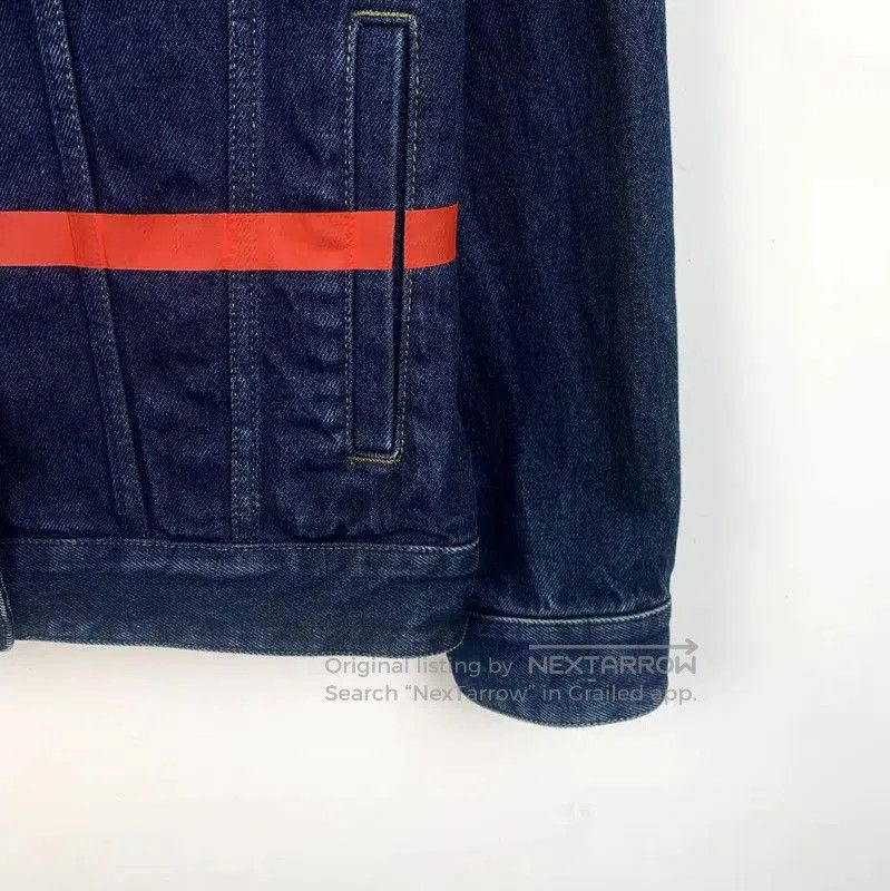 Valentino Valentino Blue Denim Jacket with Red Logo . Size S / US 4 / IT 40 - 4 Thumbnail