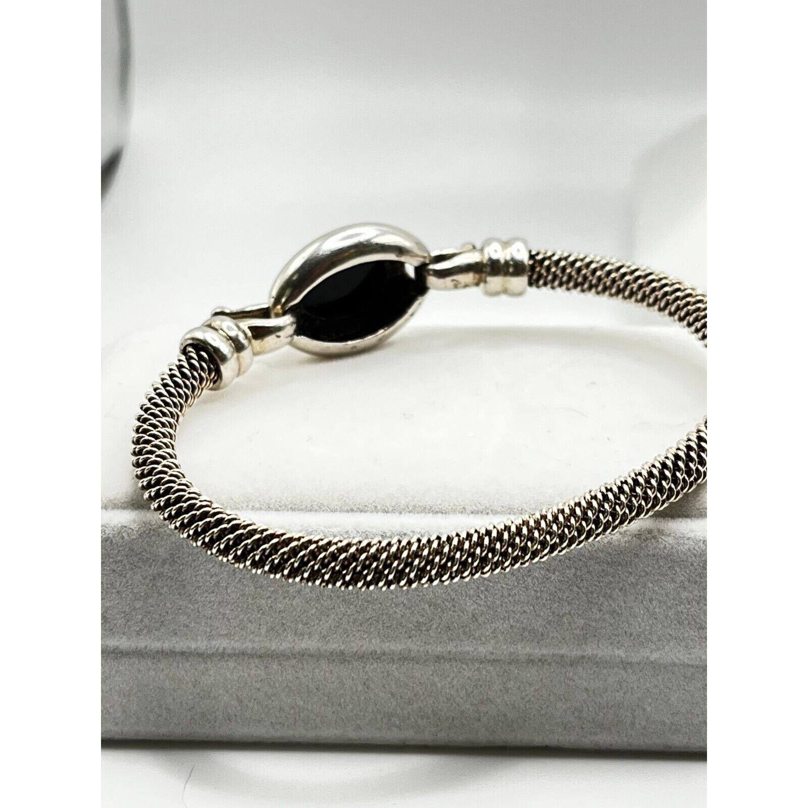 The Unbranded Brand Vintage Joseph Esposito ESPO Onyx Bangle Bracelet 7" Size ONE SIZE - 3 Thumbnail