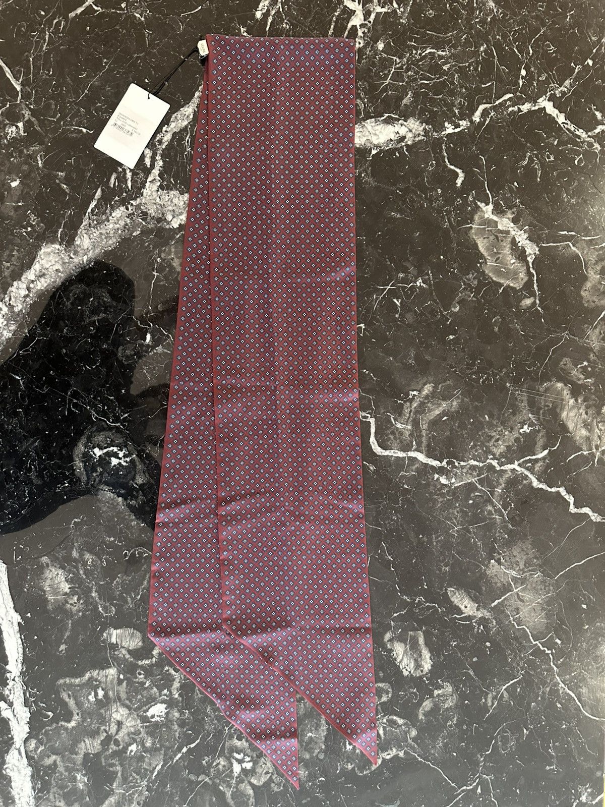 Celine 23AW Silk Scarf Burgundy Paisley Size ONE SIZE - 11 Thumbnail