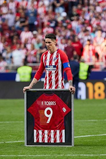 Nike Atletico Madrid 17/18 player issue L/S farewell #9 F.Torres Size US S / EU 44-46 / 1 - 14 Thumbnail