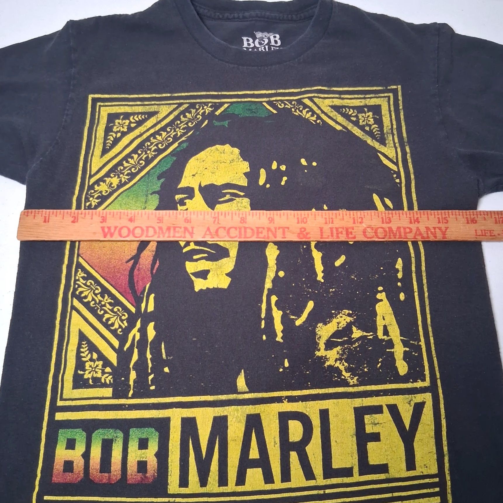 Vintage Bob Marley Shirt S Cotton Knit Short Sleeve Crew Neck Graphic Distressed Black Rastafari Music T-Shirt Mens Size US S / EU 44-46 / 1 - 4 Thumbnail