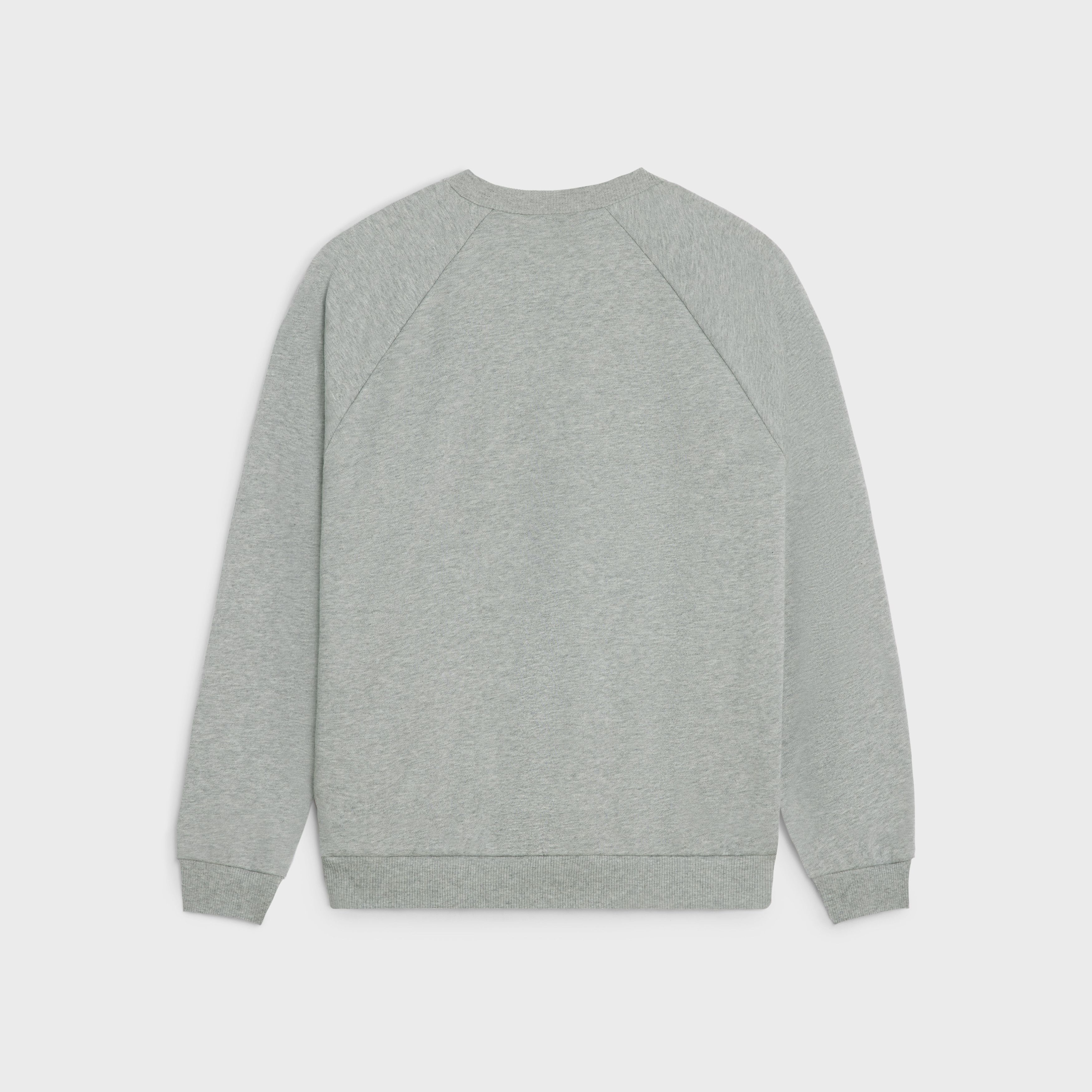 Celine o1bcso1str0925 2Y28D670Q Loose Sweatshirt Grey Melange/Ecru Size US M / EU 48-50 / 2 - 2 Thumbnail