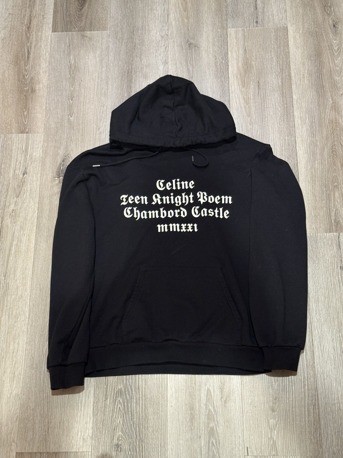 Celine × Hedi Slimane Celine Unreleased safety pin hoodie teen