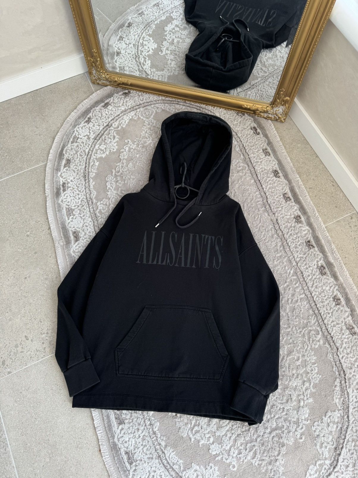 Allsaints Vintage Allsaints Big Logo Hoodie Avant-garde Y2K Size US XS / EU 42 / 0 - 1 Thumbnail